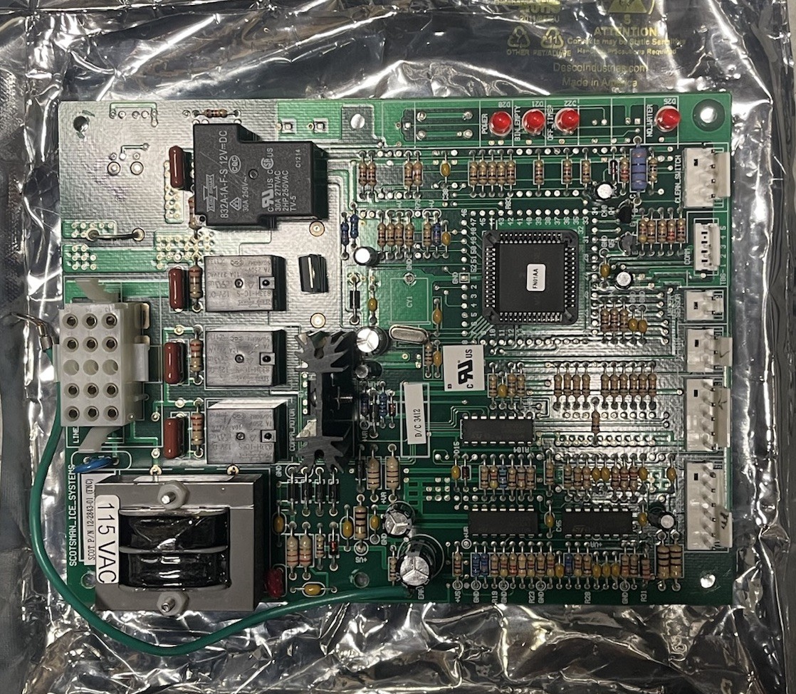 SCOTSMAN 12-2843-01 Ice Machine Main Controller PCB Module 115VAC Working SCOTSMAN 12-2843-01 Ice Machine Main Controller PCB Module 115VAC Working