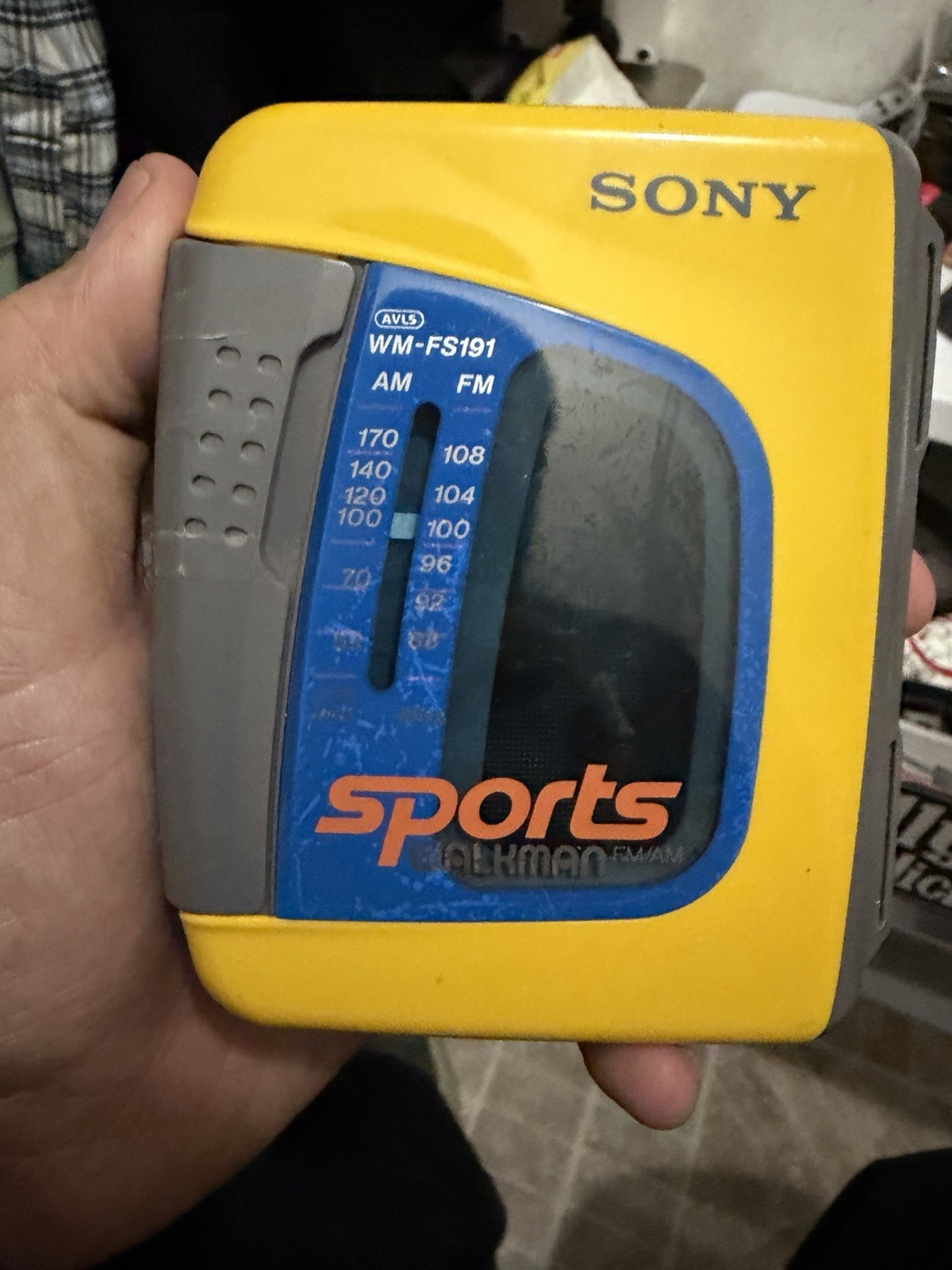 Vintage SONY Walkman Sports WM-FS191 AM/FM Cassette Player Parts Repair