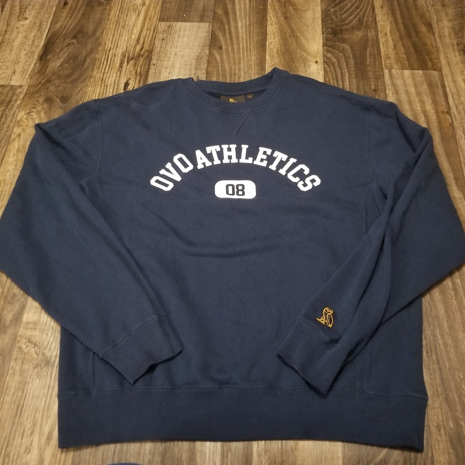 OVO Octobers Very Own OVO Athletics 08 Blue Size XL Logo Sweatshirt Drake OVO Octobers Very Own OVO Athletics 08 Blue Size XL Logo Sweatshirt Drake