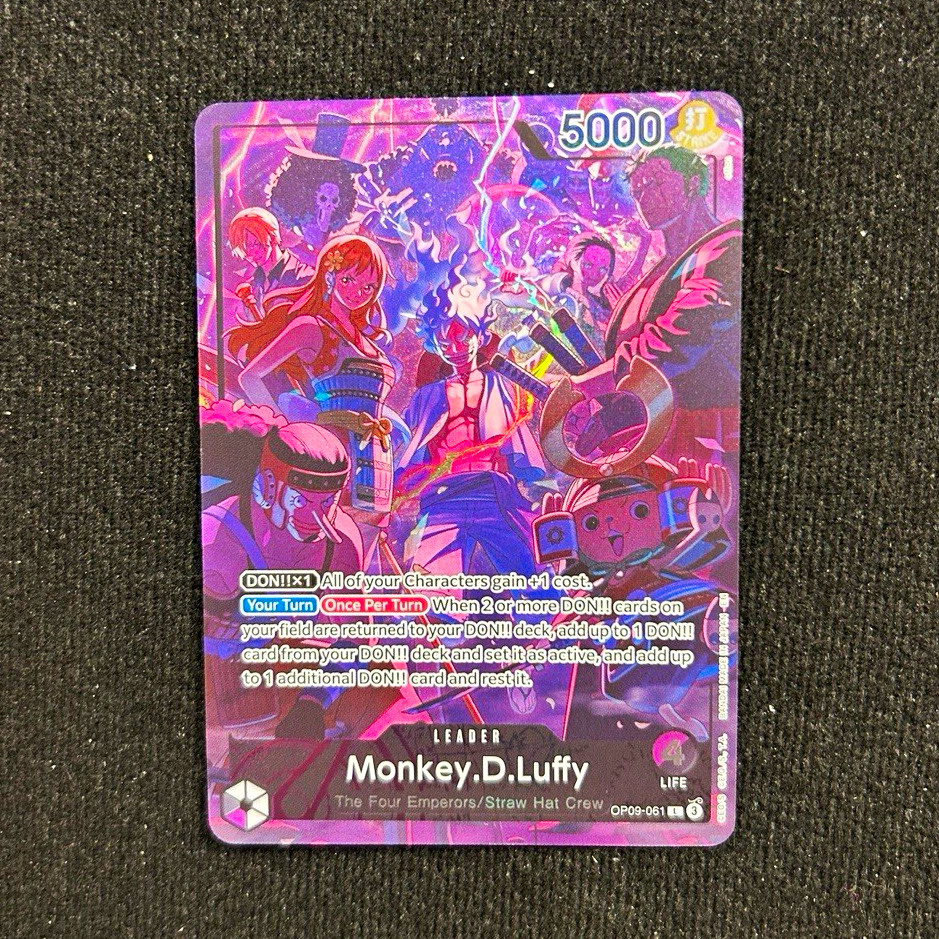 Monkey D Luffy OP09-061 2nd Anniversary English One Piece TCG Leader NM