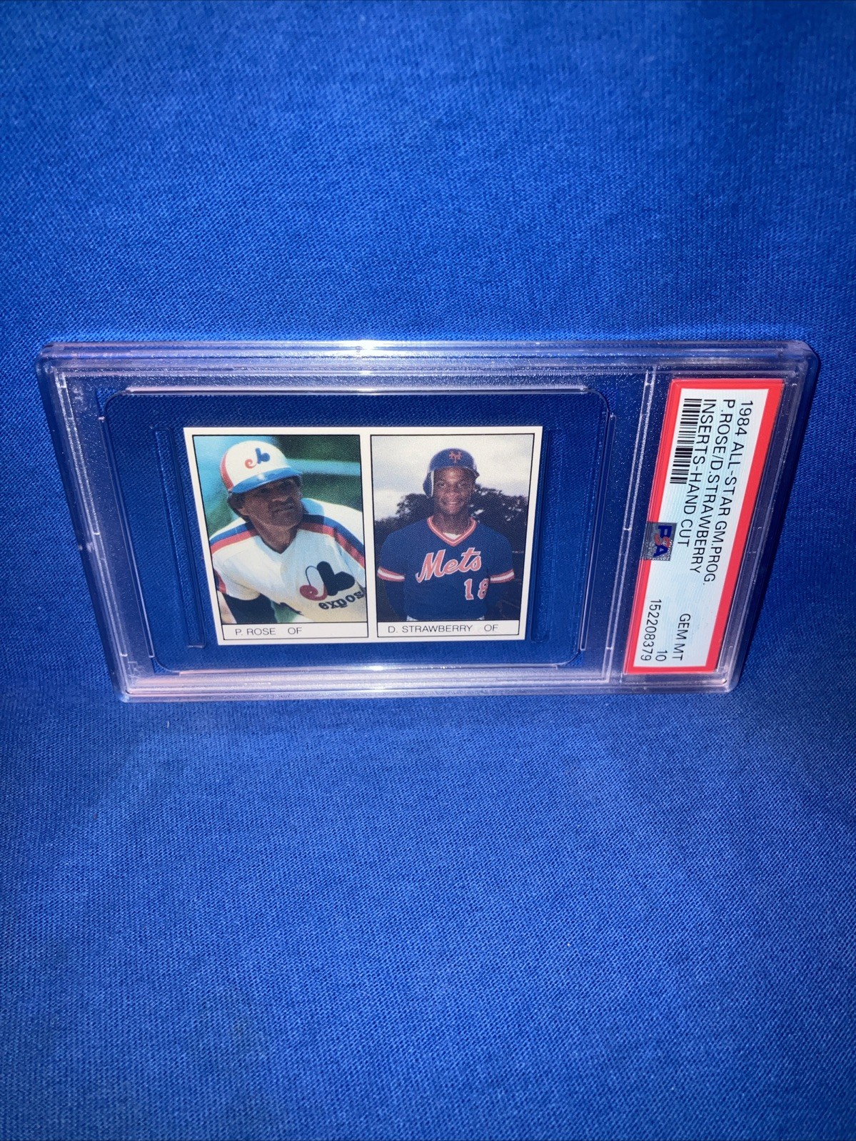 1984 Pete Rose Darryl Strawberry RC PSA 10 Rookie Card All-Star Game Inserts GEM