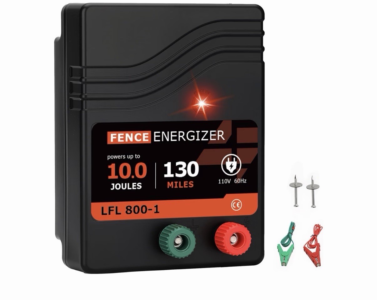 Electric Fence Charger, Electric Fence Energizer 10 Joule Ac Powered