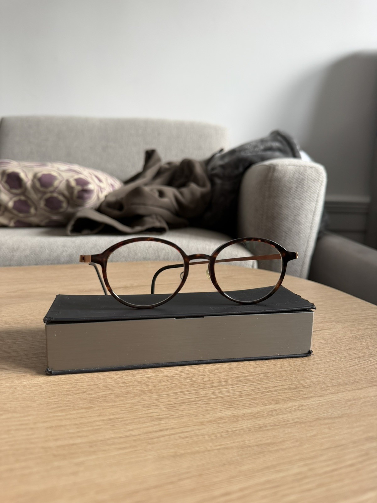 Lindberg Acetanium 1177 A159 Round Brown Streaked/Turtoise 51-19-145 Eyeglasses