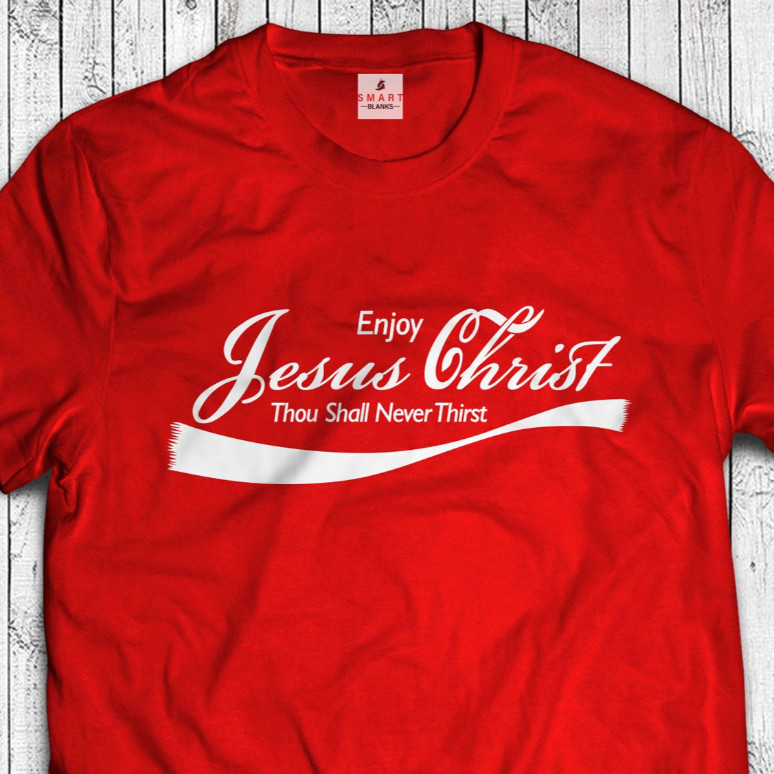 Enjoy Jesus Christ Christian T-Shirt Thou Shall Never Thirst Funny vintage Jesus