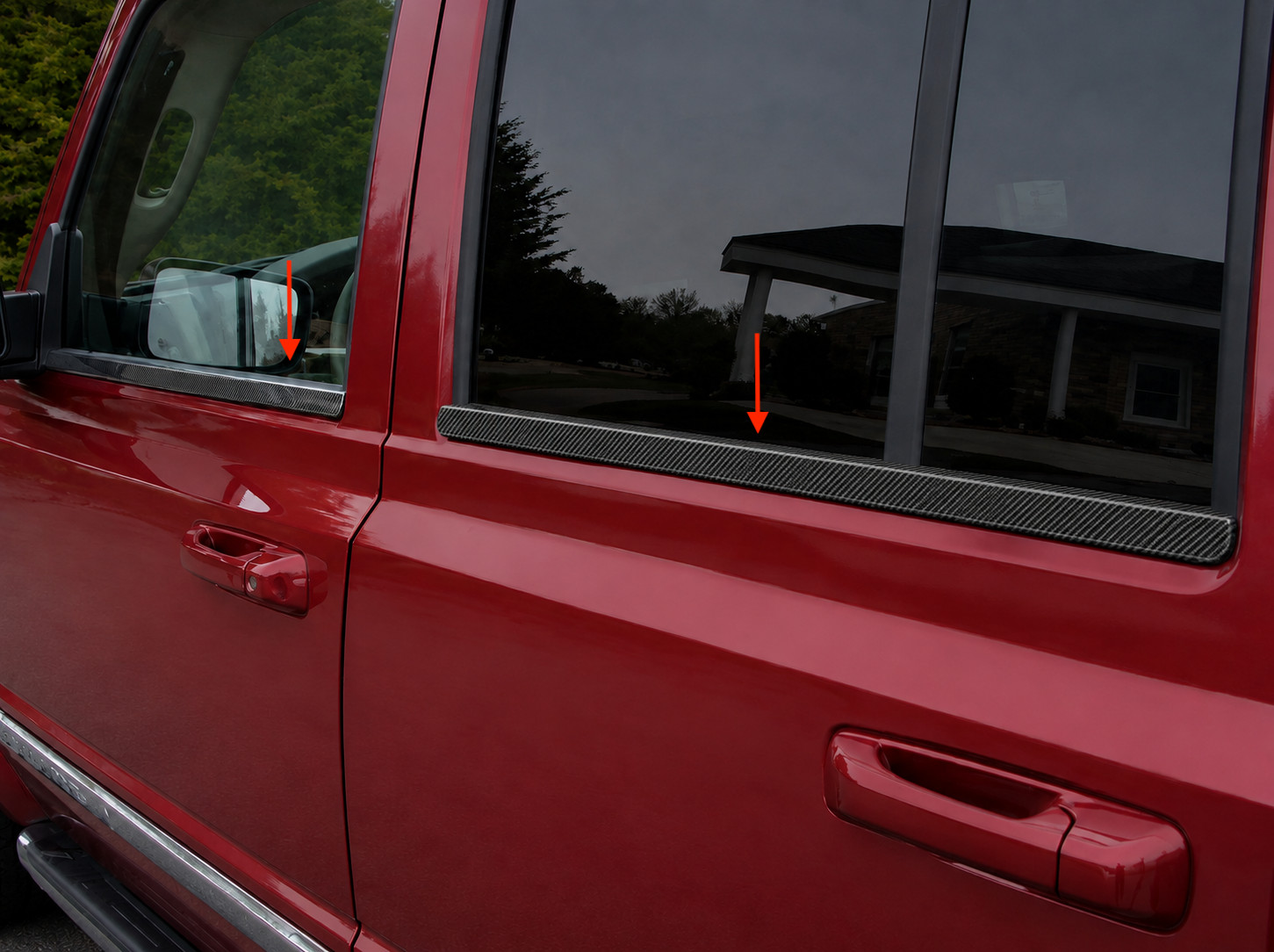 fit:2008-2013 JEEP LIBERTY Window Sill Trim Carbon Fiber Black 4Pc fit:2008-2013 JEEP LIBERTY Window Sill Trim Carbon Fiber Black 4Pc