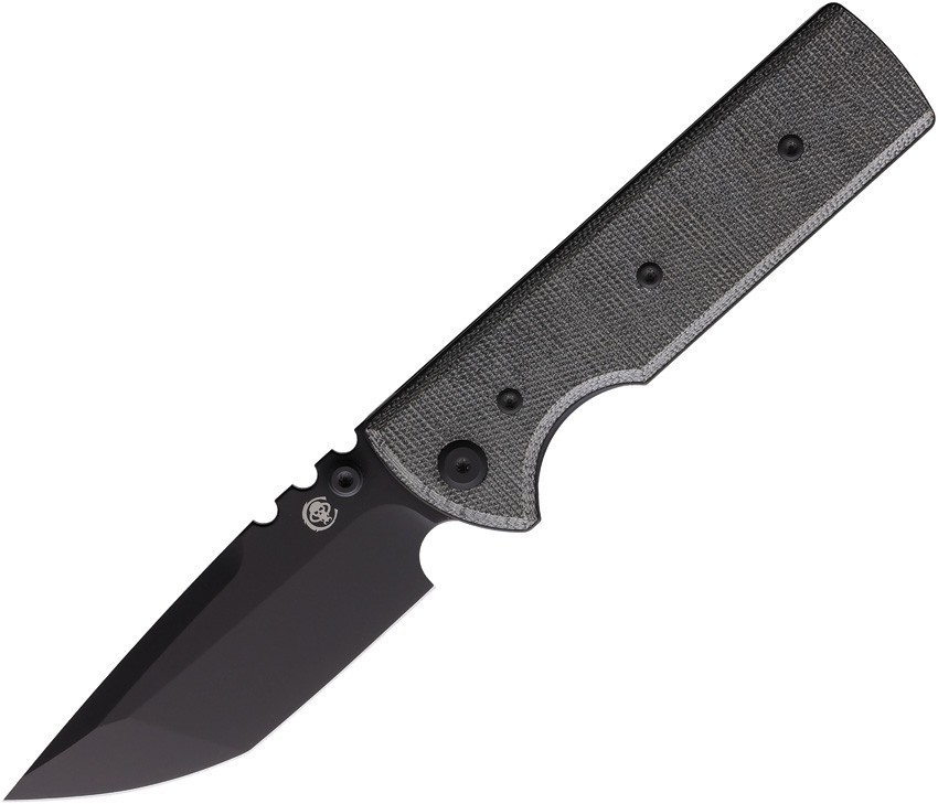 Chaves Knives NTAK Linerlock PVD Tanto Folding Knife Black
