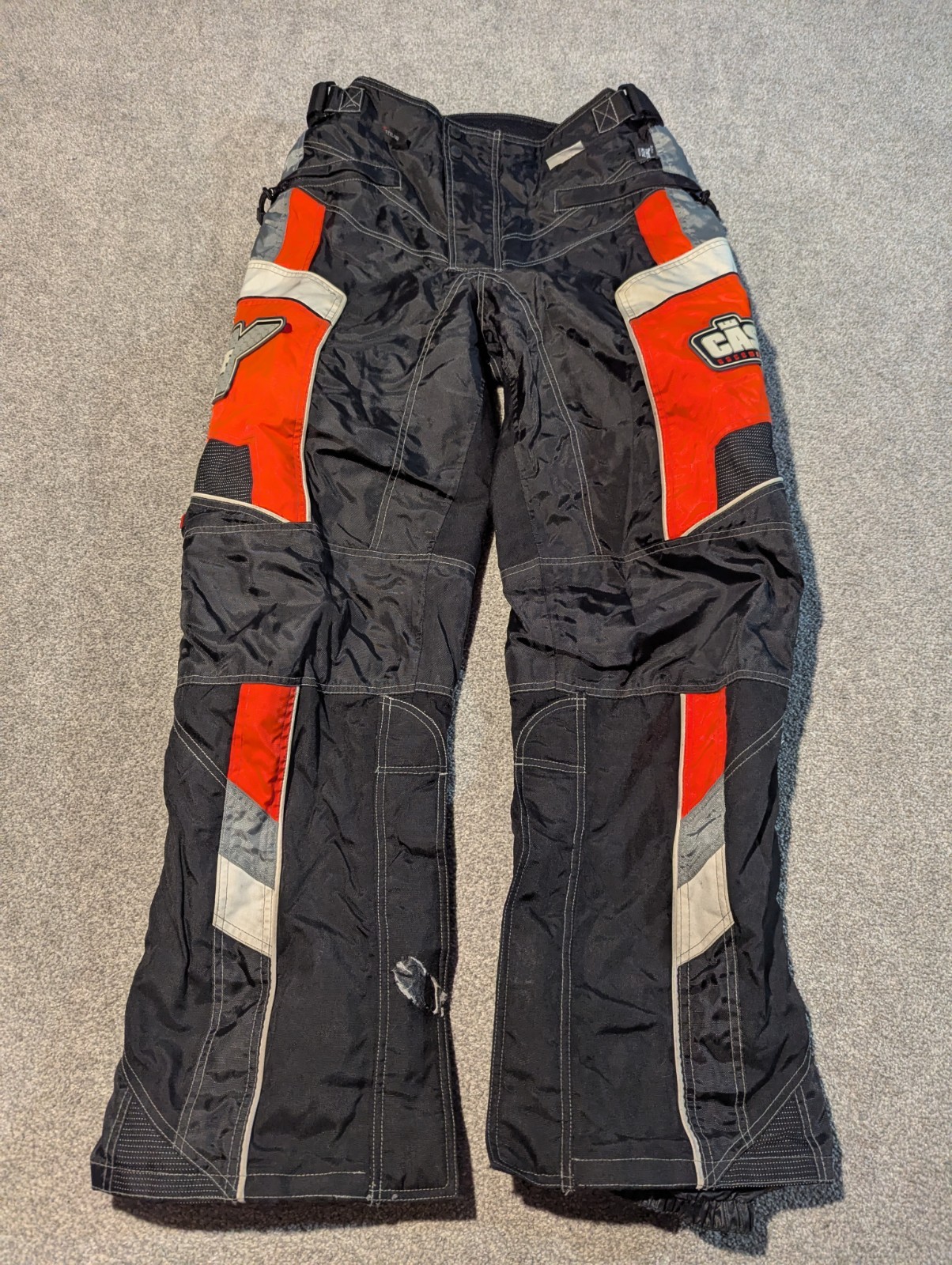 Castle X Racewear Pants Medium Black Red Switch Snowmobile Racing 