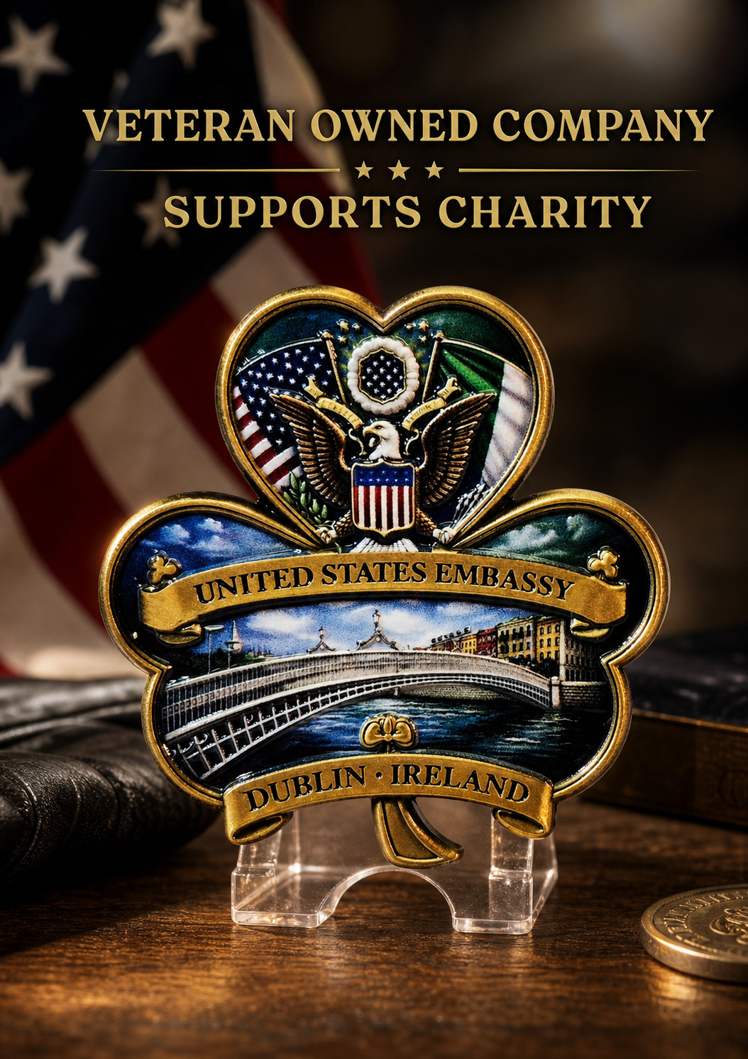 U.S. Embassy Dublin Ireland Challenge Coin 215