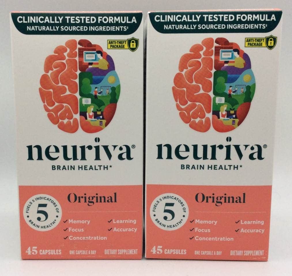 Neuriva Brain Health Original, Memory Focus Concentration, 90 Capsules, 09/2027