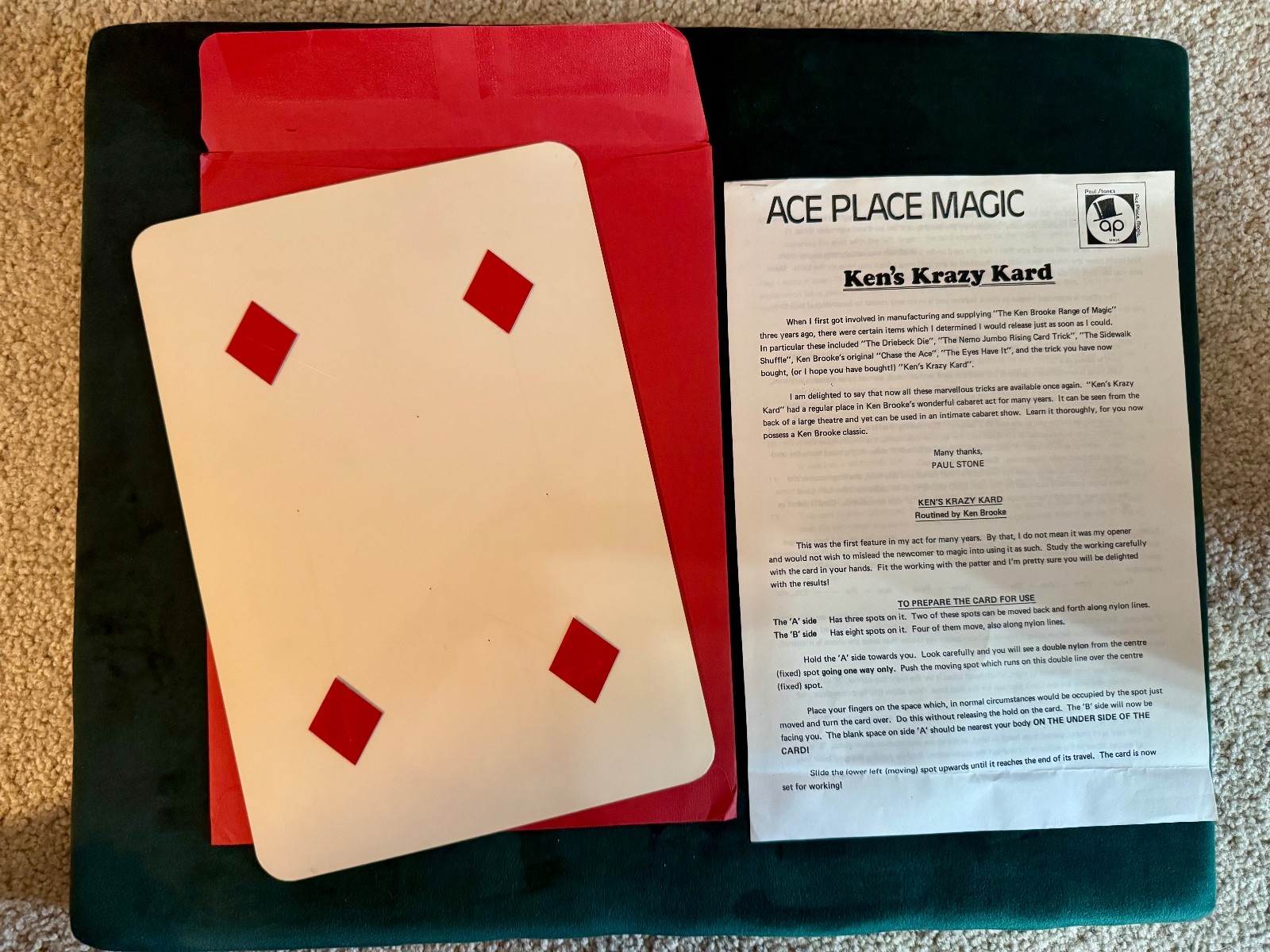 A SUPREME MAGIC TRICK FROM KEN BROOKE \ A SUPREME MAGIC TRICK FROM KEN BROOKE \