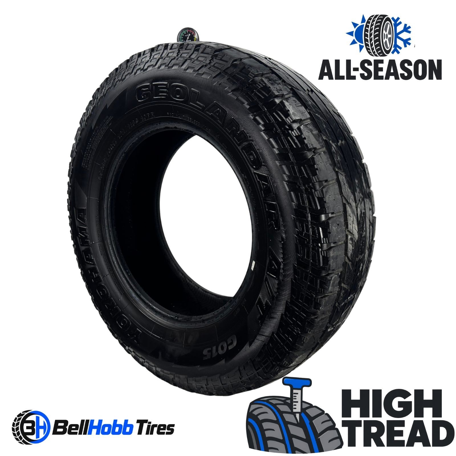 Used LT 265/70R17 Yokohama Geolandar A/T G015 121/118S - 8/32