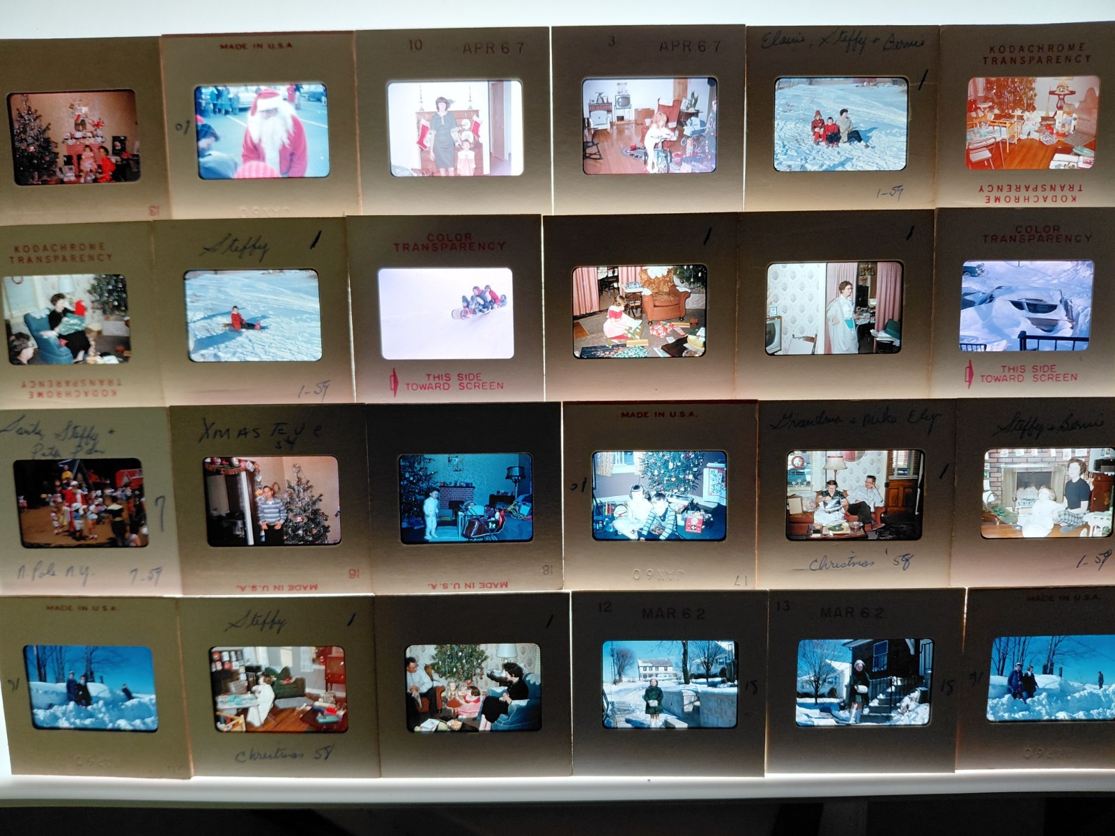 25 Slide Lot 1959-1966 Kodachrome Slides CHRISTMAS ALL ONE FAMILY Vintage L30 25 Slide Lot 1959-1966 Kodachrome Slides CHRISTMAS ALL ONE FAMILY Vintage L30