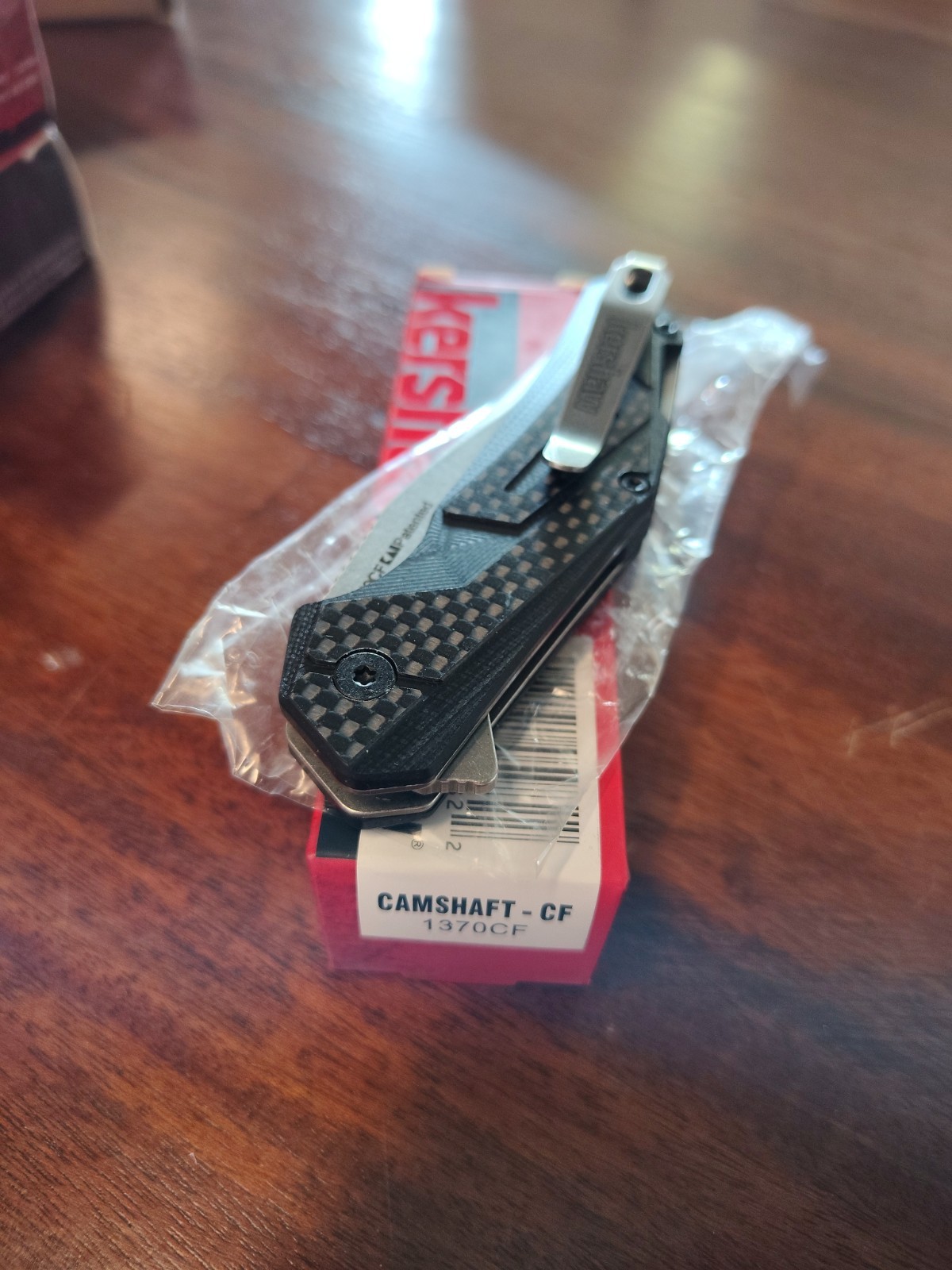 Kershaw 1370CF Camshaft Knife SMKW Exclusive D2 Carbon Fiber RARE NIB Kershaw 1370CF Camshaft Knife SMKW Exclusive D2 Carbon Fiber RARE NIB