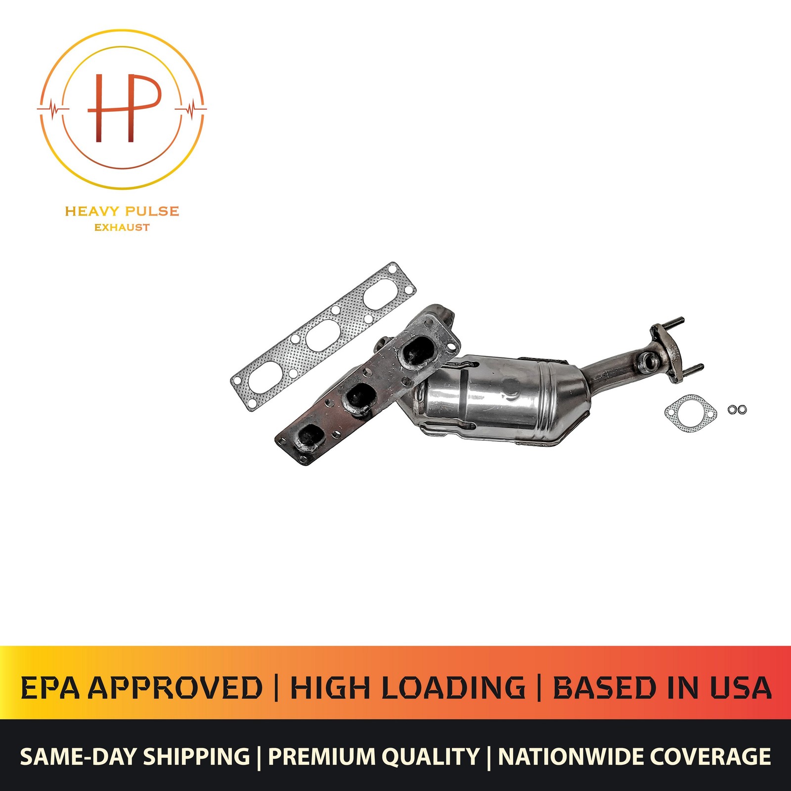 Rear Catalytic Converter with Integrated Exhaust Manifold for 1999-2000 BMW 528i