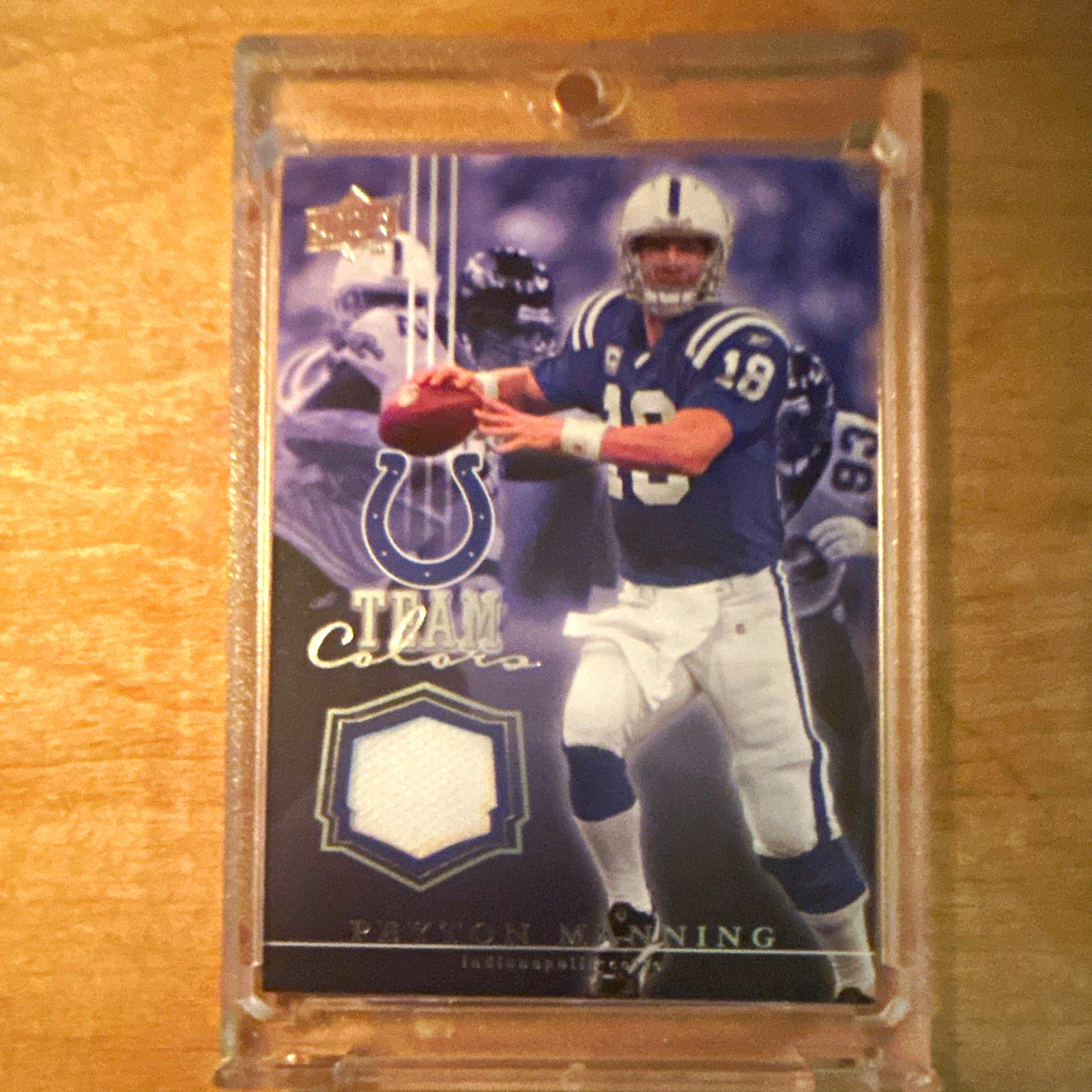 2008 Upper Deck UD Football Peyton Manning Team Colors Memorabilia TC-PM Colts 2008 Upper Deck UD Football Peyton Manning Team Colors Memorabilia TC-PM Colts