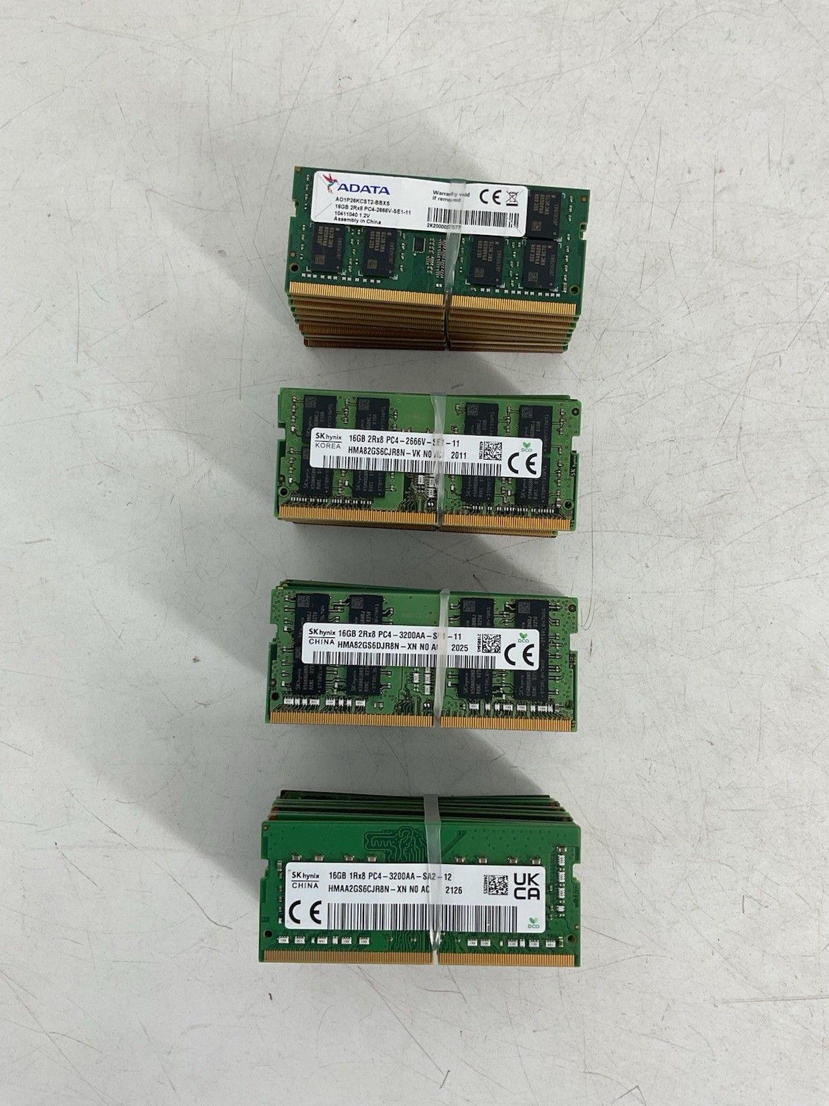 Lot of 40 Mixed 16GB Ram Sticks DDR4 Laptop Mixed Brands & Speeds - All Tested Lot of 40 Mixed 16GB Ram Sticks DDR4 Laptop Mixed Brands & Speeds - All Tested