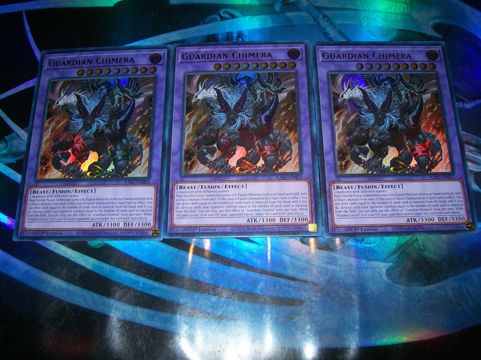 3x Guardian Chimera 1st Edition Ultra Rare RA02-EN023 Yu-Gi-Oh 3x Guardian Chimera 1st Edition Ultra Rare RA02-EN023 Yu-Gi-Oh