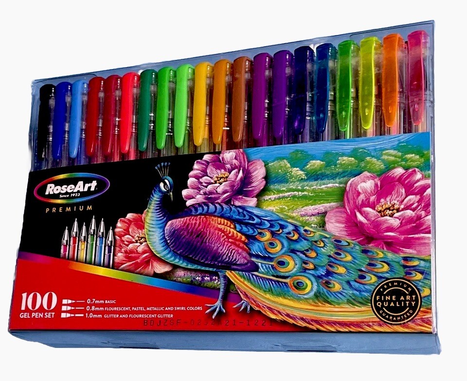 RoseArt Multi-Color Pens 100 Gel Pen NEW RoseArt Multi-Color Pens 100 Gel Pen NEW