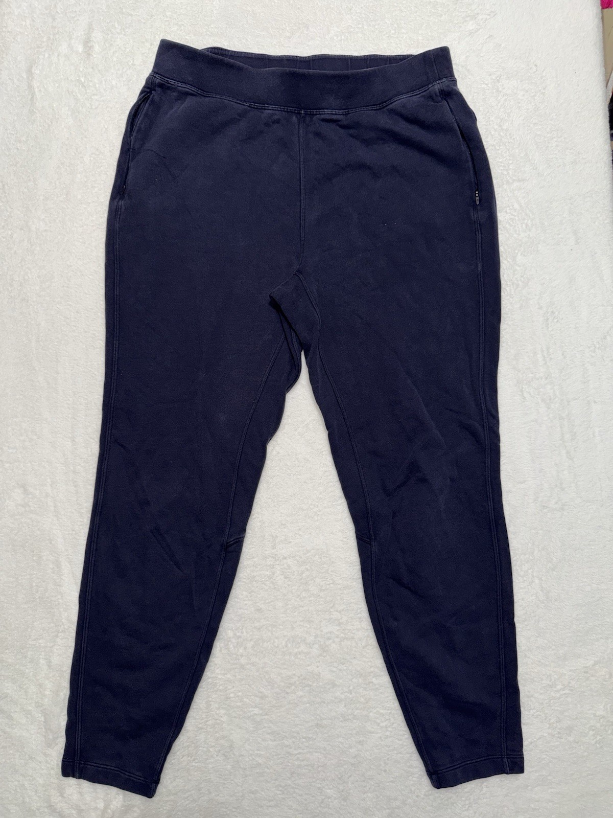 Lululemon Womens Athletica Warm Down Joggers Sweatpants Navy Blue Size 10