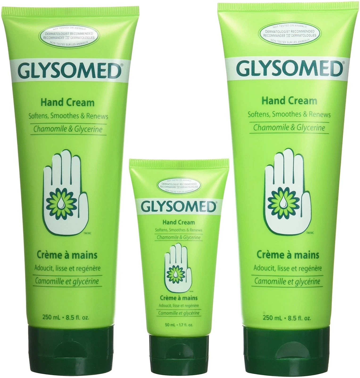 3-PACK Glysomed Large Hand Cream (2x250ml + 1x50ml) Fast Shipping 3-PACK Glysomed Large Hand Cream (2x250ml + 1x50ml) Fast Shipping