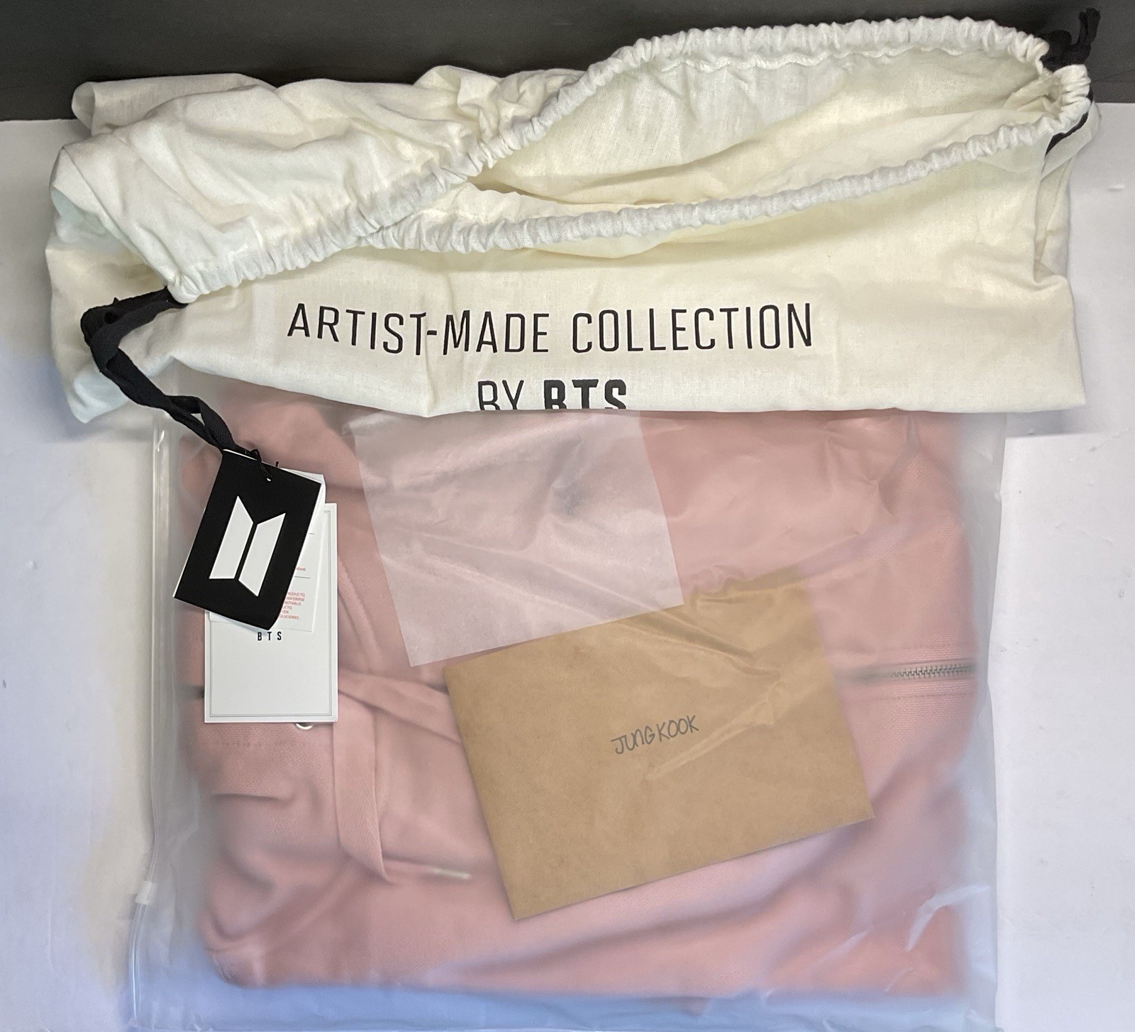 BTS Jung Kook ARMYST Zip-Up Hoody Pink XL Artist-Made Official Weverse New BTS Jung Kook ARMYST Zip-Up Hoody Pink XL Artist-Made Official Weverse New