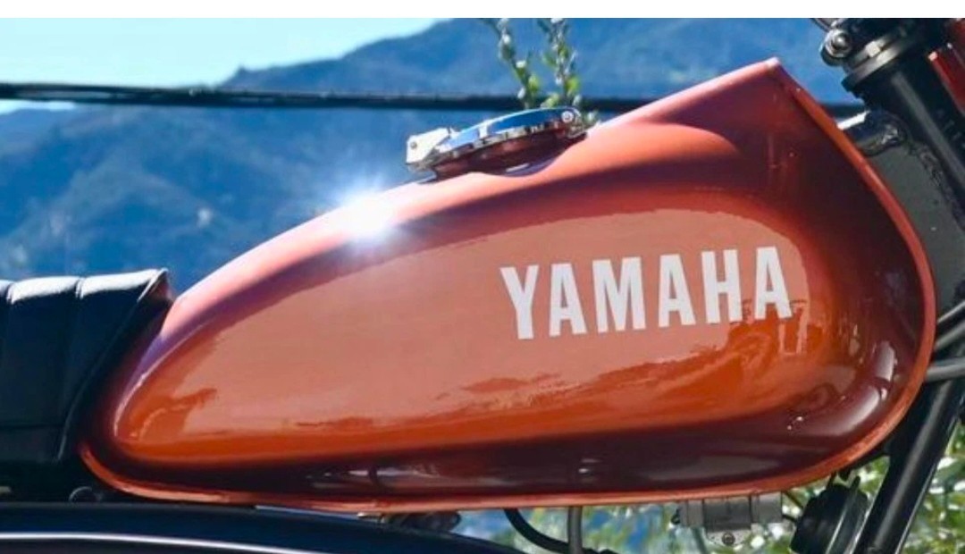 YAMAHA AT2 125 1973 COPPER STEEL GAS FUEL PETROL TANK & CAP TAP/COMPATIBLE FOR
