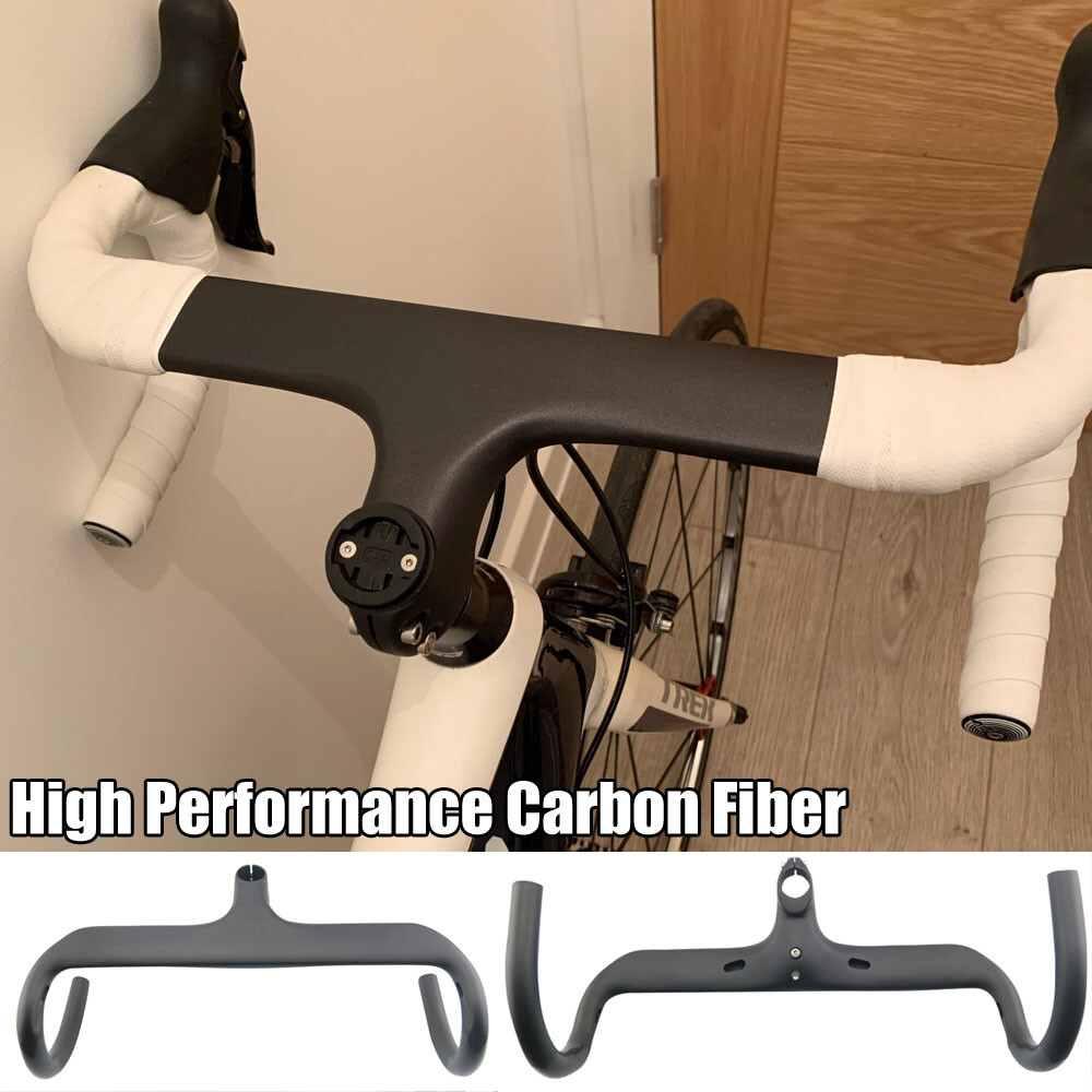 400/420/440mm Carbon Integrated Handlebar Stem Internal Routing Drop Bar Road 400/420/440mm Carbon Integrated Handlebar Stem Internal Routing Drop Bar Road