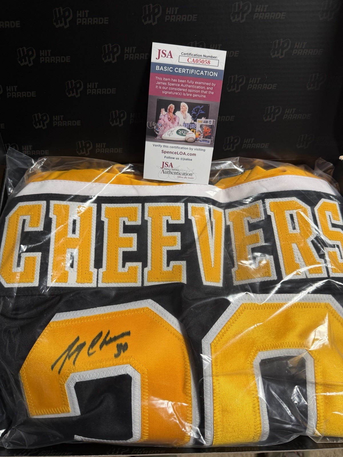 Gerry Cheevers Autographed Boston Bruins Jersey HOF Inscription XL NIB JSA Cert. Gerry Cheevers Autographed Boston Bruins Jersey HOF Inscription XL NIB JSA Cert.