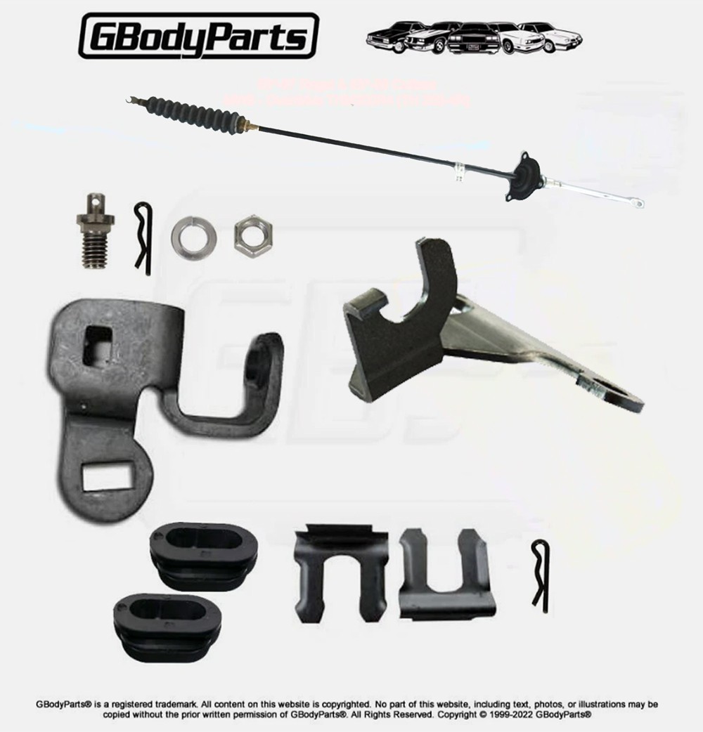 1983-1984 Hurst Olds Lightning Rod Shifter 2004R Trans install Bracket Cable KIT