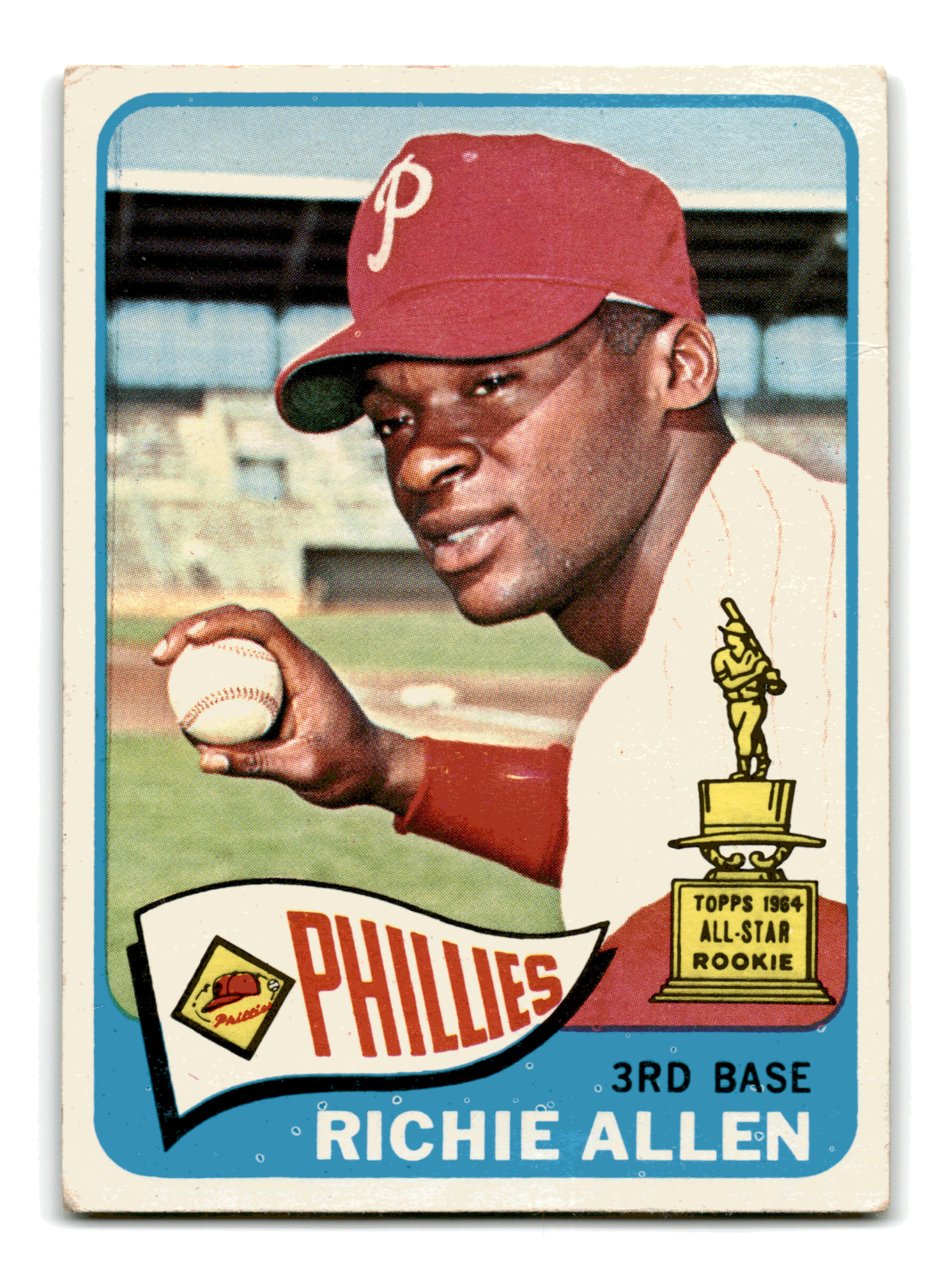 Rickie Dick Allen 1965 Topps #460 2nd Year All-Star Rookie Gold Wrinkle VG-EX