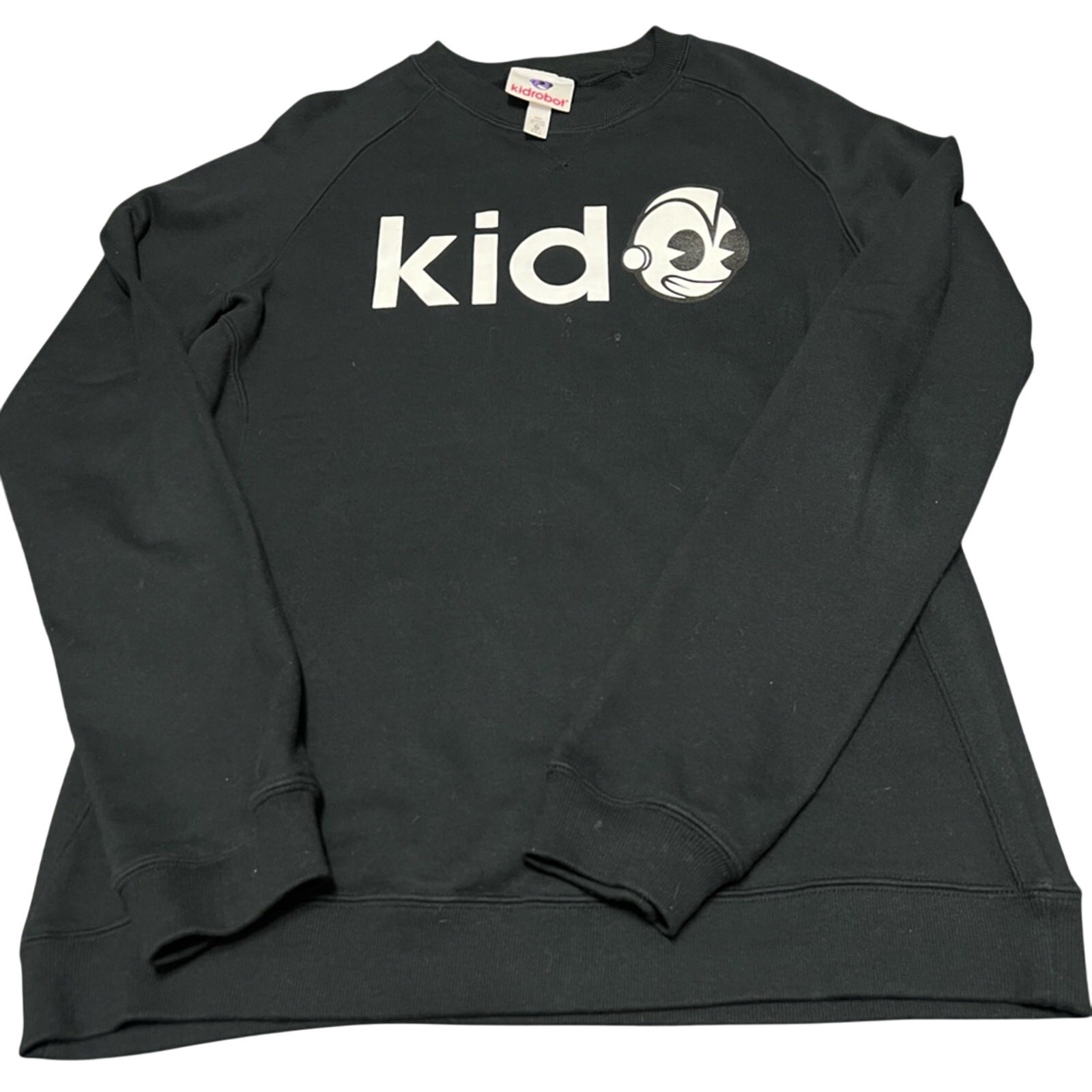 Kidrobot Men’s Small Black Long Sleeve Crewneck Cotton Rare