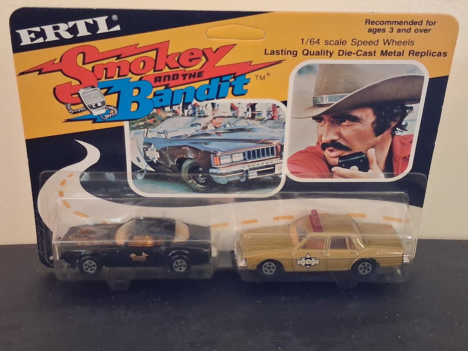 MINT Early Run (Unpunched) Vintage Ertl Smokey & The Bandit 2 Car Diecast Set