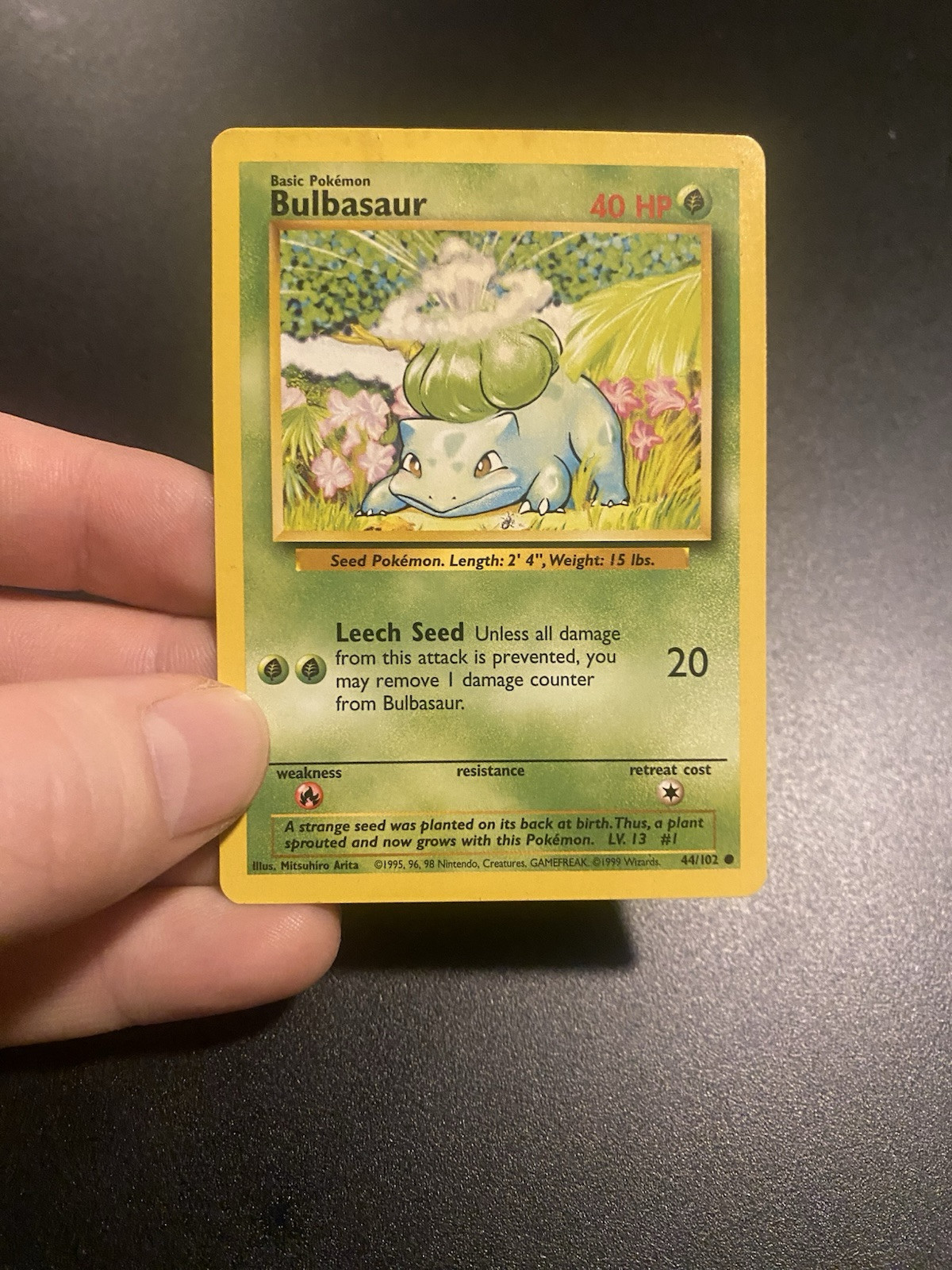 Bulbasaur 044/102 Base Set Regular Bulbasaur 044/102 Base Set Regular