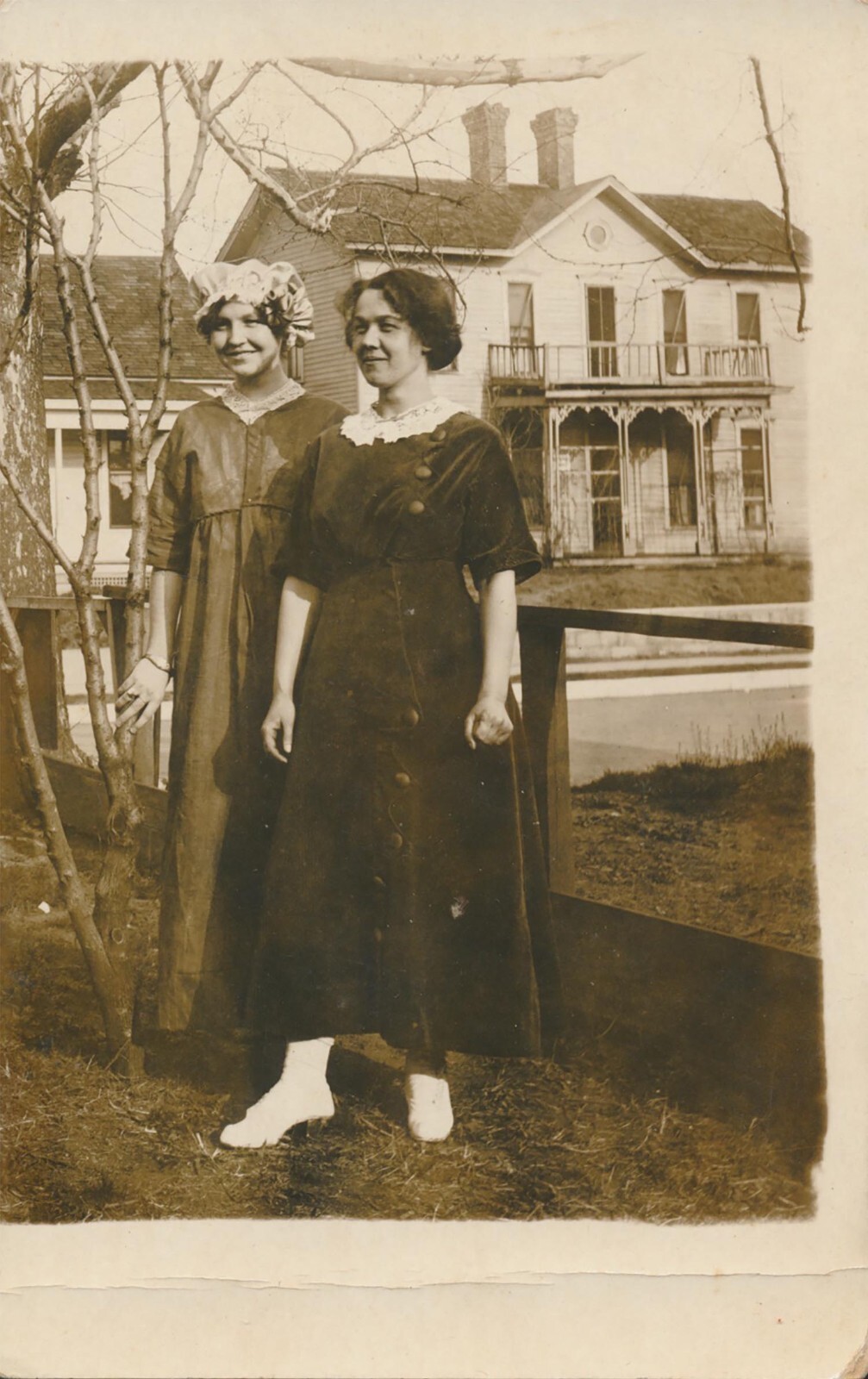 Antique RPPC Photo Postcard Women Night Cap ID'd Garroutte Morrison Joplin MO Antique RPPC Photo Postcard Women Night Cap ID'd Garroutte Morrison Joplin MO