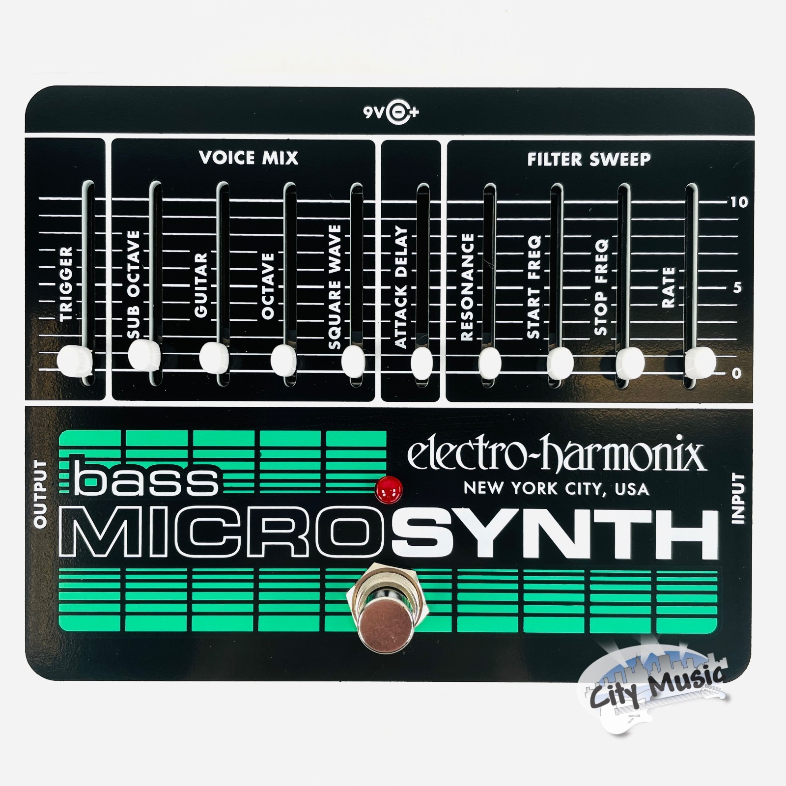 Used Electro-Harmonix EHX Bass Microsynth Analog Micro Synthesizer Pedal