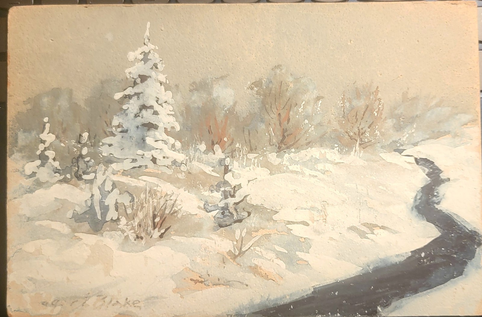 Fine Antique Seattle WA PNW Plein Air Landscape Oil Painting EDGAR L BLAKE Fine Antique Seattle WA PNW Plein Air Landscape Oil Painting EDGAR L BLAKE