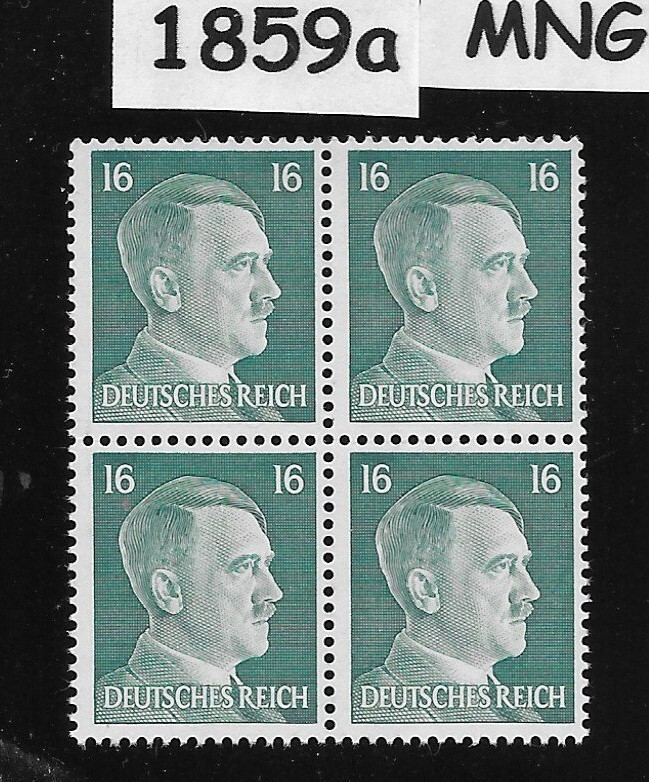 Mint MNG  Hitler stamp  block 1941  PF16   Sc 515 Third Reich Germany  #1859a