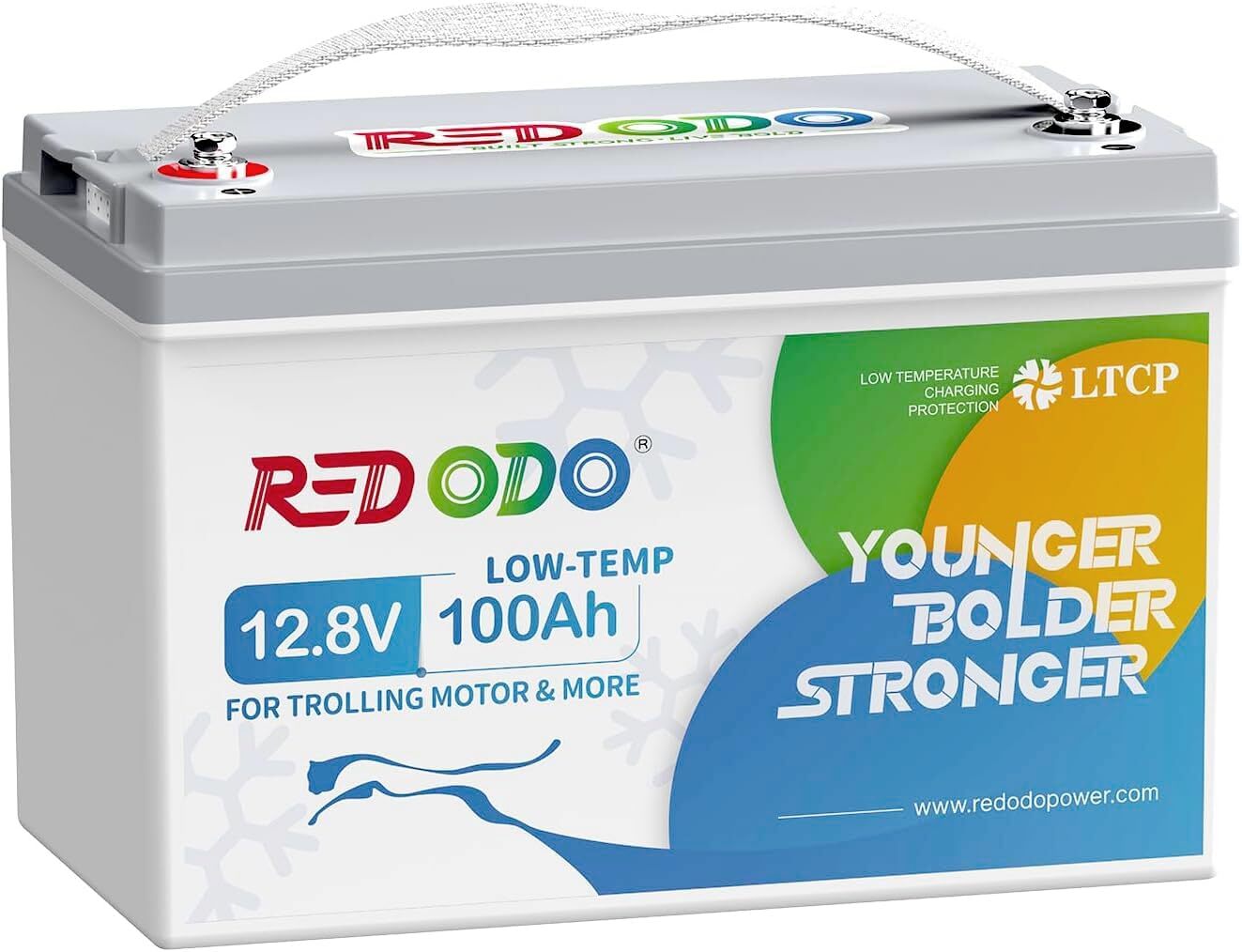 Redodo 12V 100Ah Lithium Battery with Low Temperature Cut-off for RV Home Solar