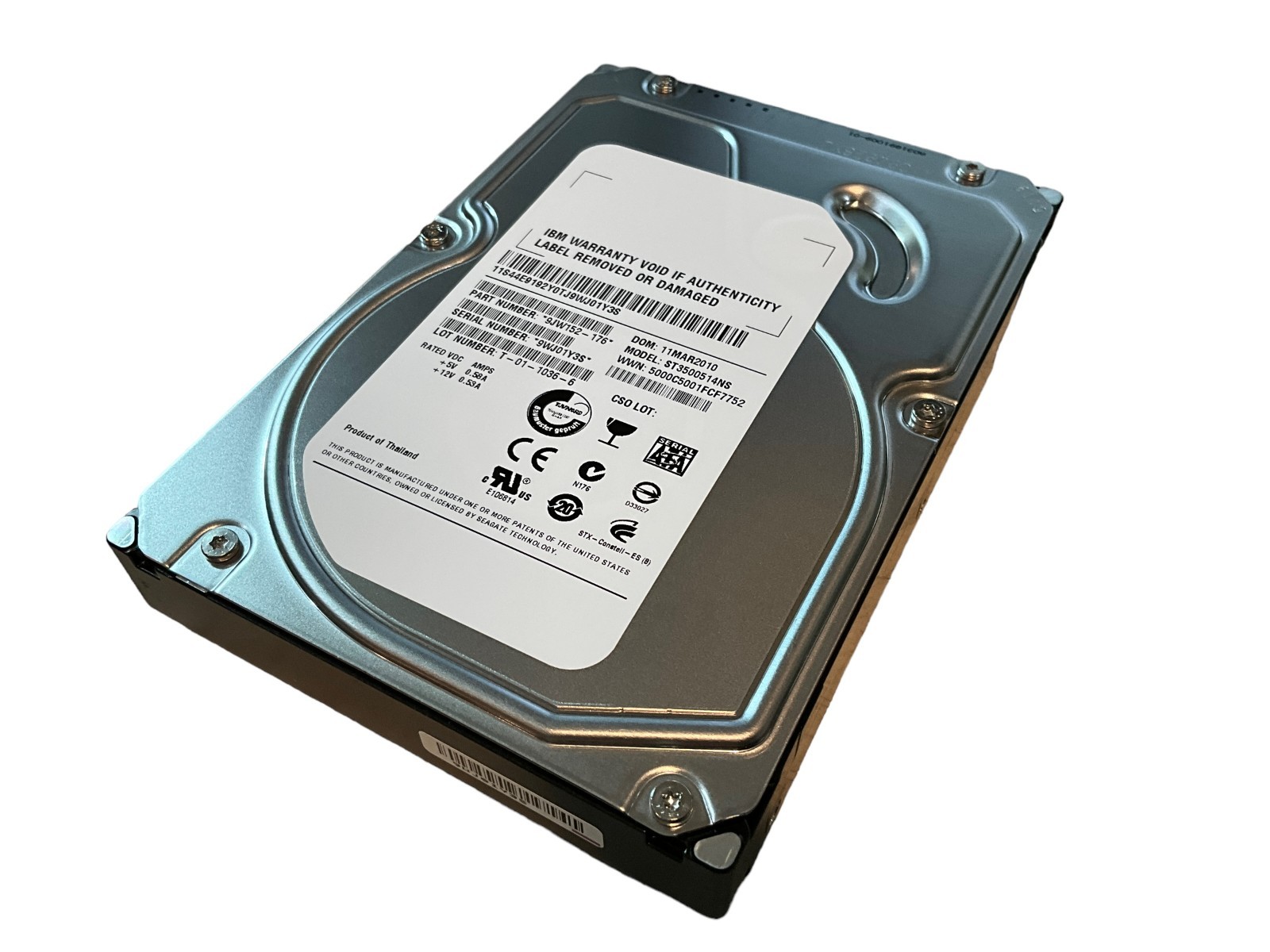 44E9192 IBM SEAGATE ST3500514NS 500GB 7.2K SATA HDD NEW 44E9192 IBM SEAGATE ST3500514NS 500GB 7.2K SATA HDD NEW