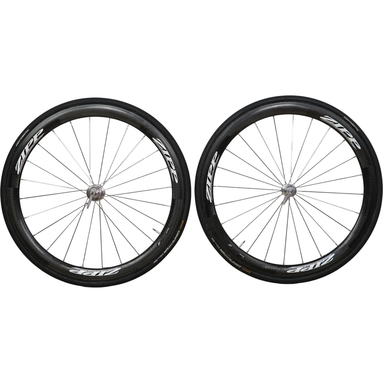 Zipp 303 700c Rim Brake Carbon Tubular Road Bike Wheelset W/ Tires