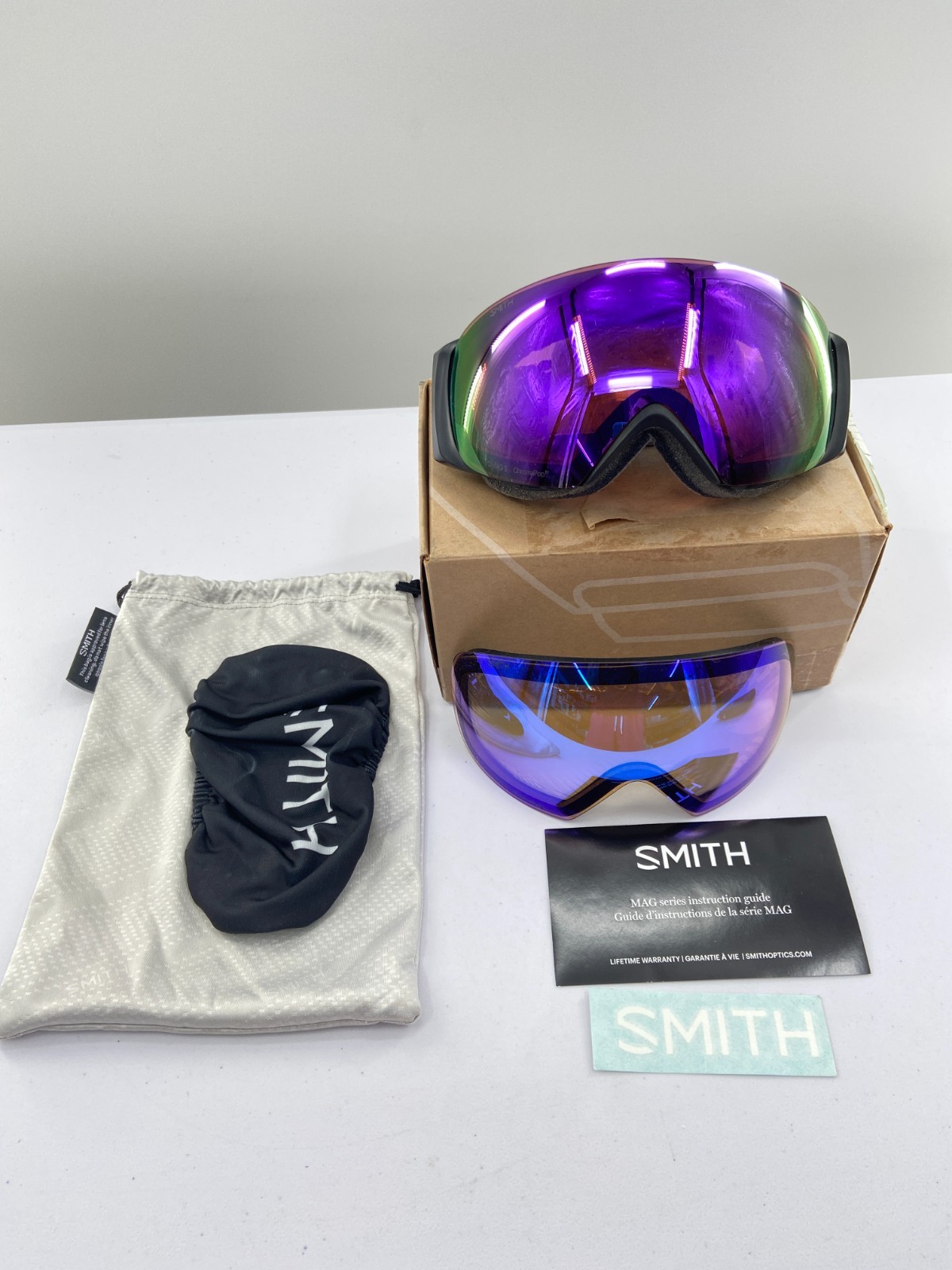 Smith ChromaPop I/O Mag S Goggles- Violet Mirror/Storm Blue- J409927 Smith ChromaPop I/O Mag S Goggles- Violet Mirror/Storm Blue- J409927