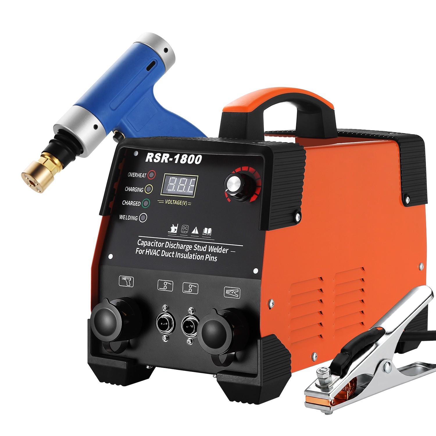 Capacitor Discharge Welder - HVAC Duct Cup Head Insulation Pins Welding Machine