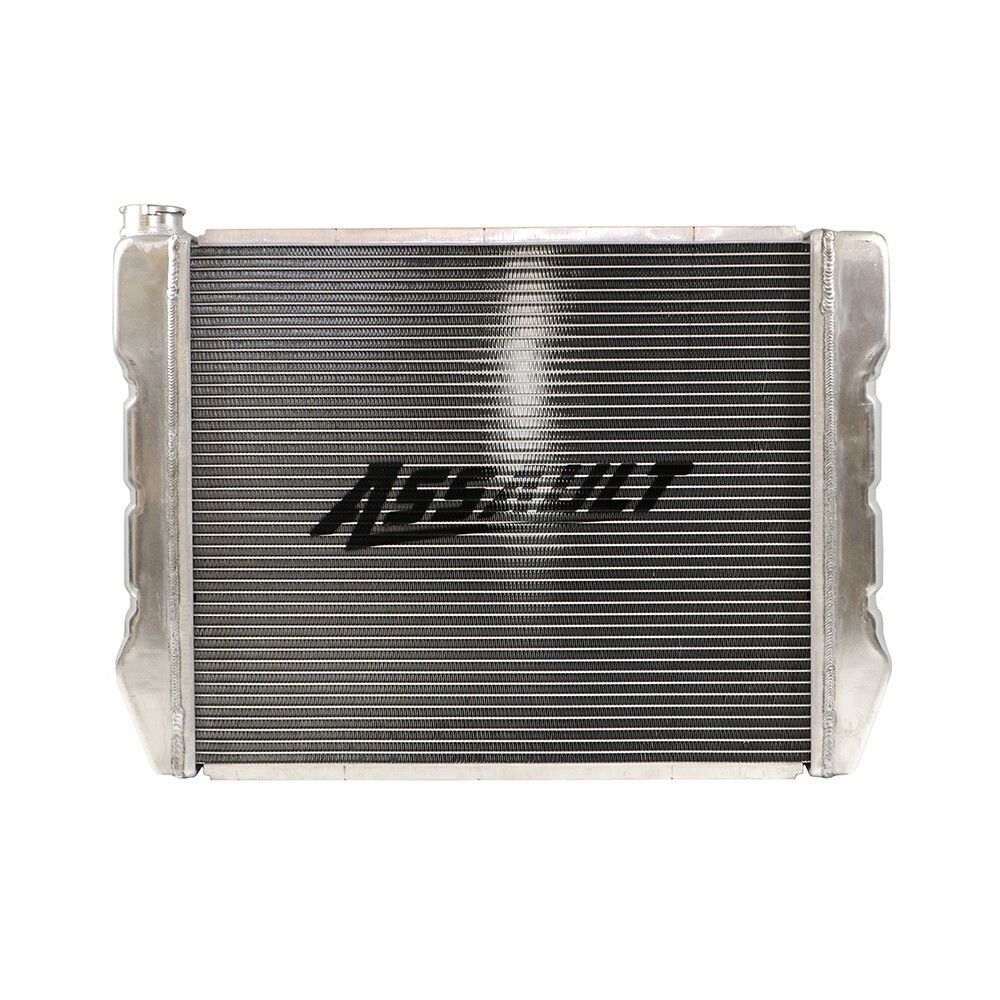 19x24 Aluminum Radiator GM Chevy Style Universal 2 Row Crossflow Racing HD