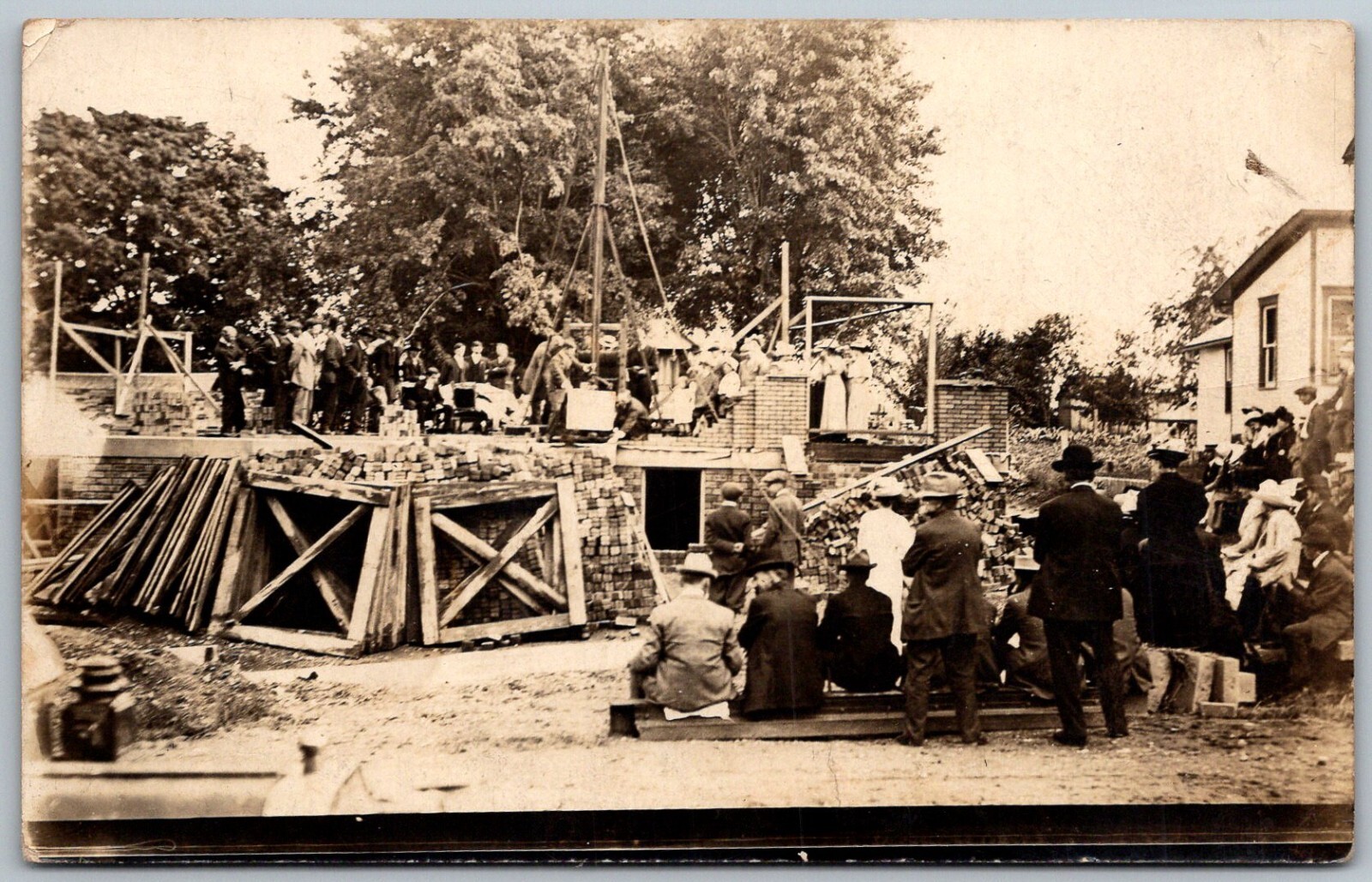 Stoutsville Ohio 1913 RPPC Real Photo Postcard Heidelberg Reformed Church Stoutsville Ohio 1913 RPPC Real Photo Postcard Heidelberg Reformed Church