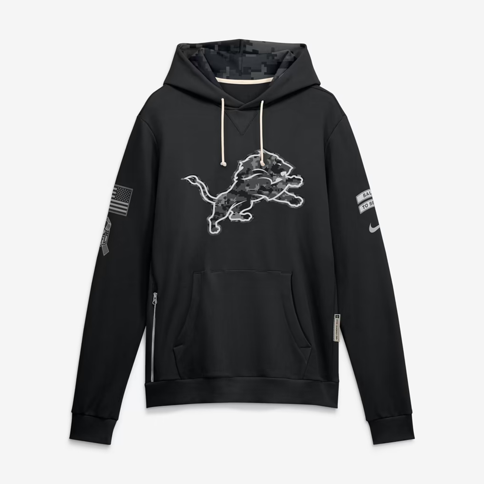 Detroit Lions 2026 Salute to Service Pullover Hoodie - Sideline Dri-FIT