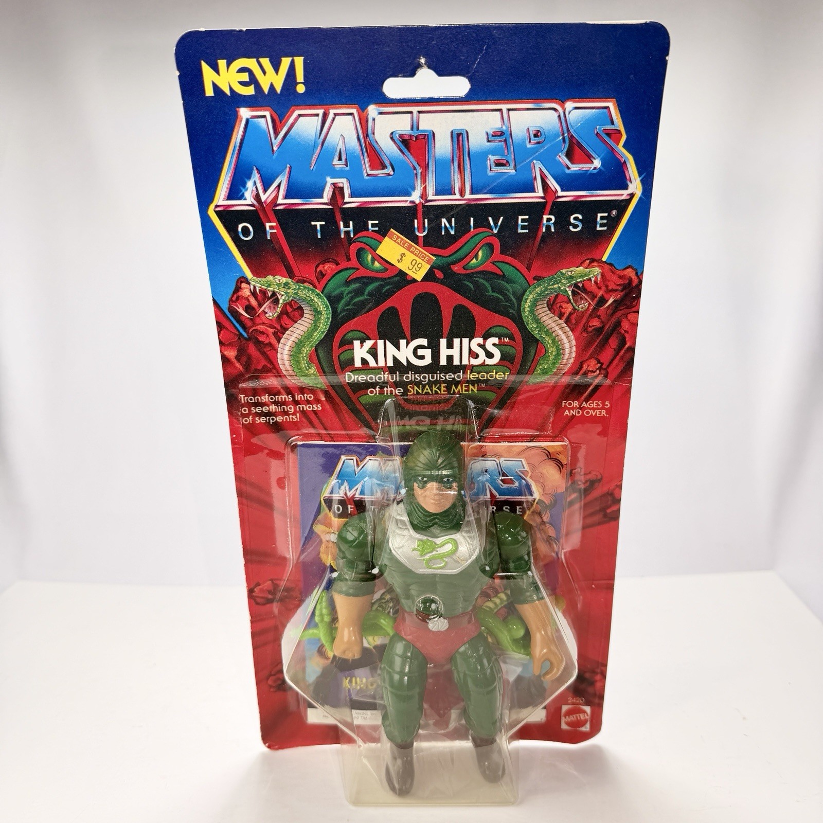 Heman MOTU Original Series King Hiss Mattel Sealed NEW Heman MOTU Original Series King Hiss Mattel Sealed NEW