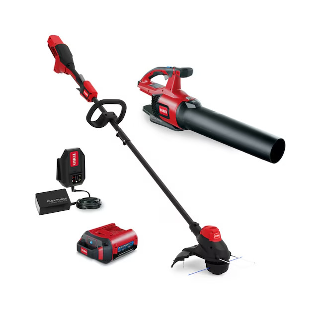 [FreeShip][SALE]⭐Toro Flex-Force 60V String Trimmer & Leaf Blower Combo Kit 2Ah⭐