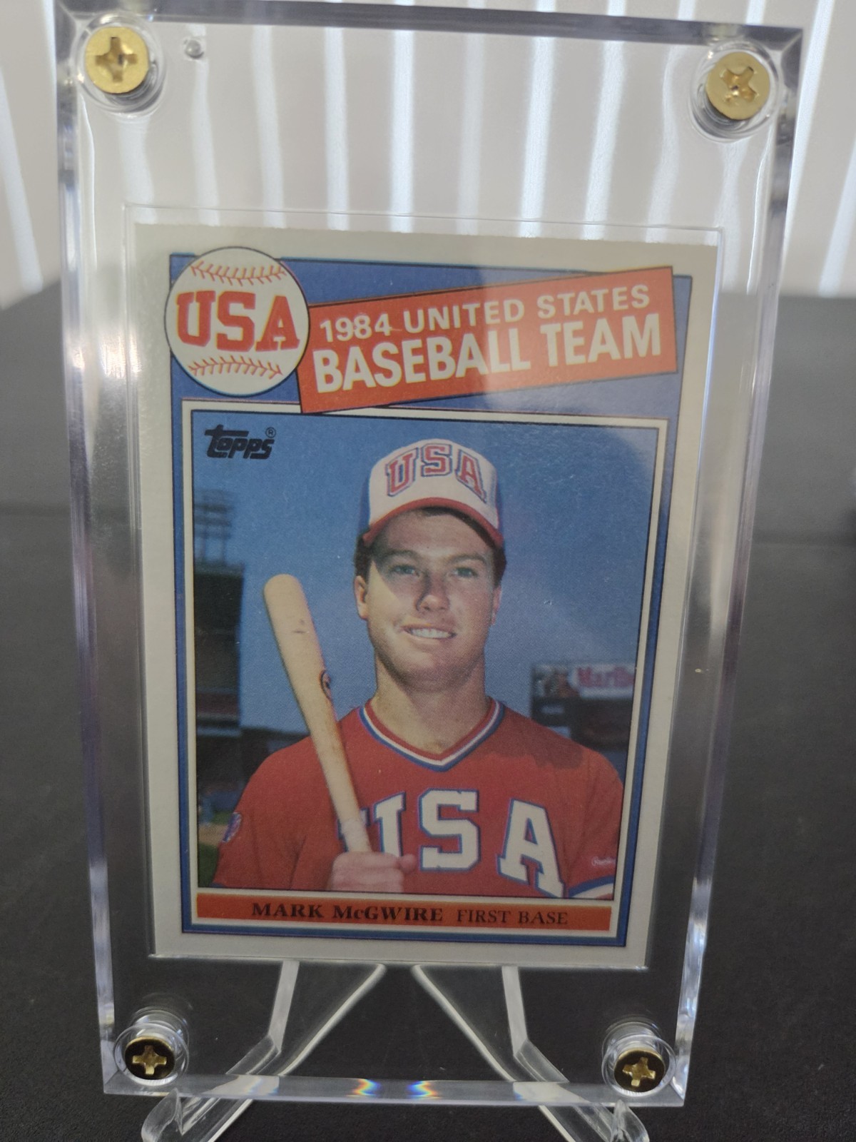 These are 9 Mark McGwire cards,  5 Rookie, 1 Minor league card, 2 USA cards
