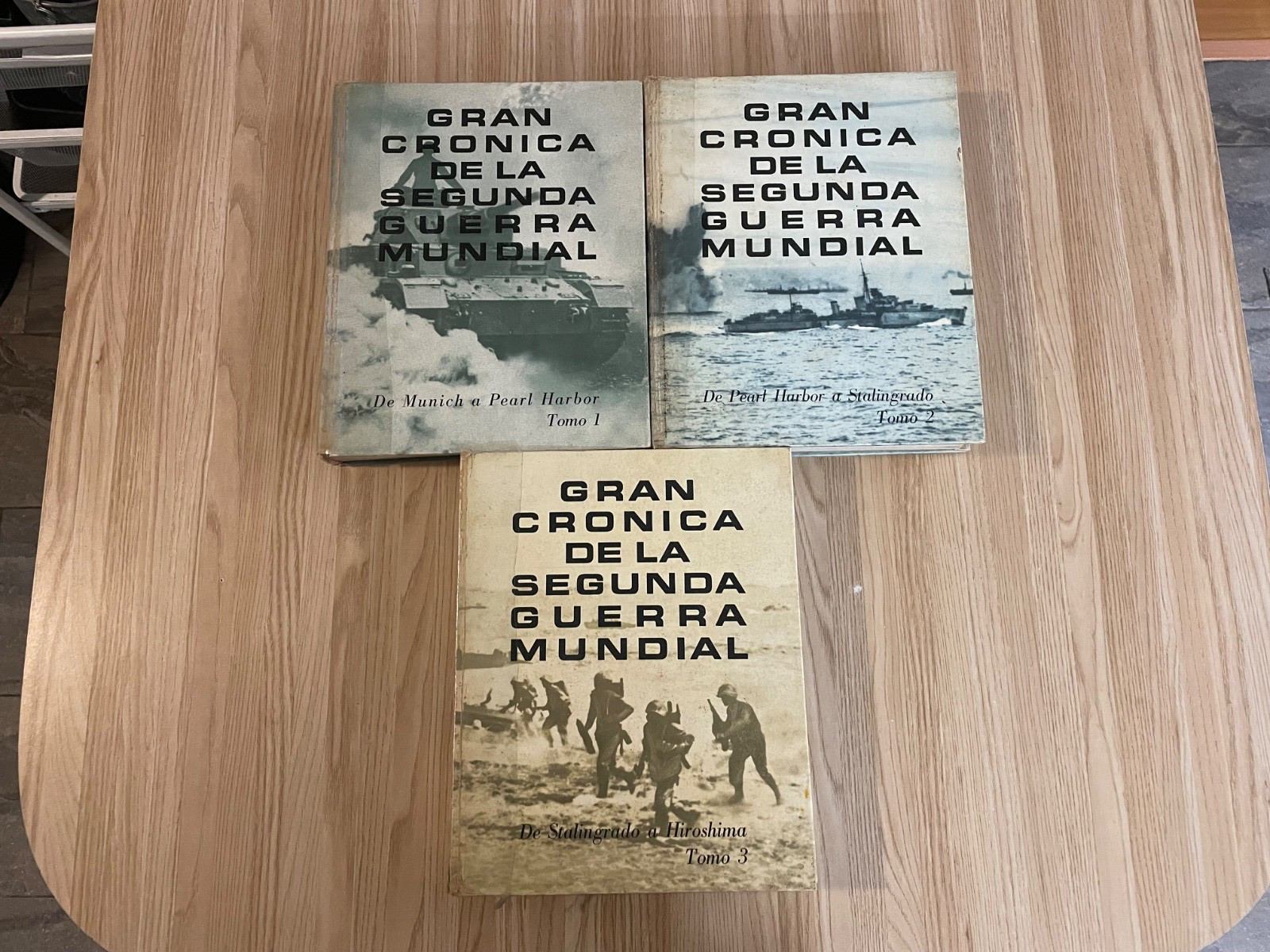 Gran Cronica De La Segunda Guerra Mundial 1965 3 Book Lot Military History