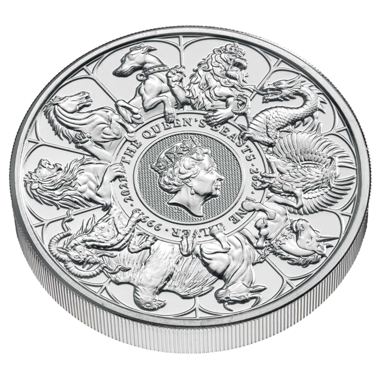 2021 Great Britain Silver Queen's Beasts Collector Coin 2 oz  - .9999 Fine